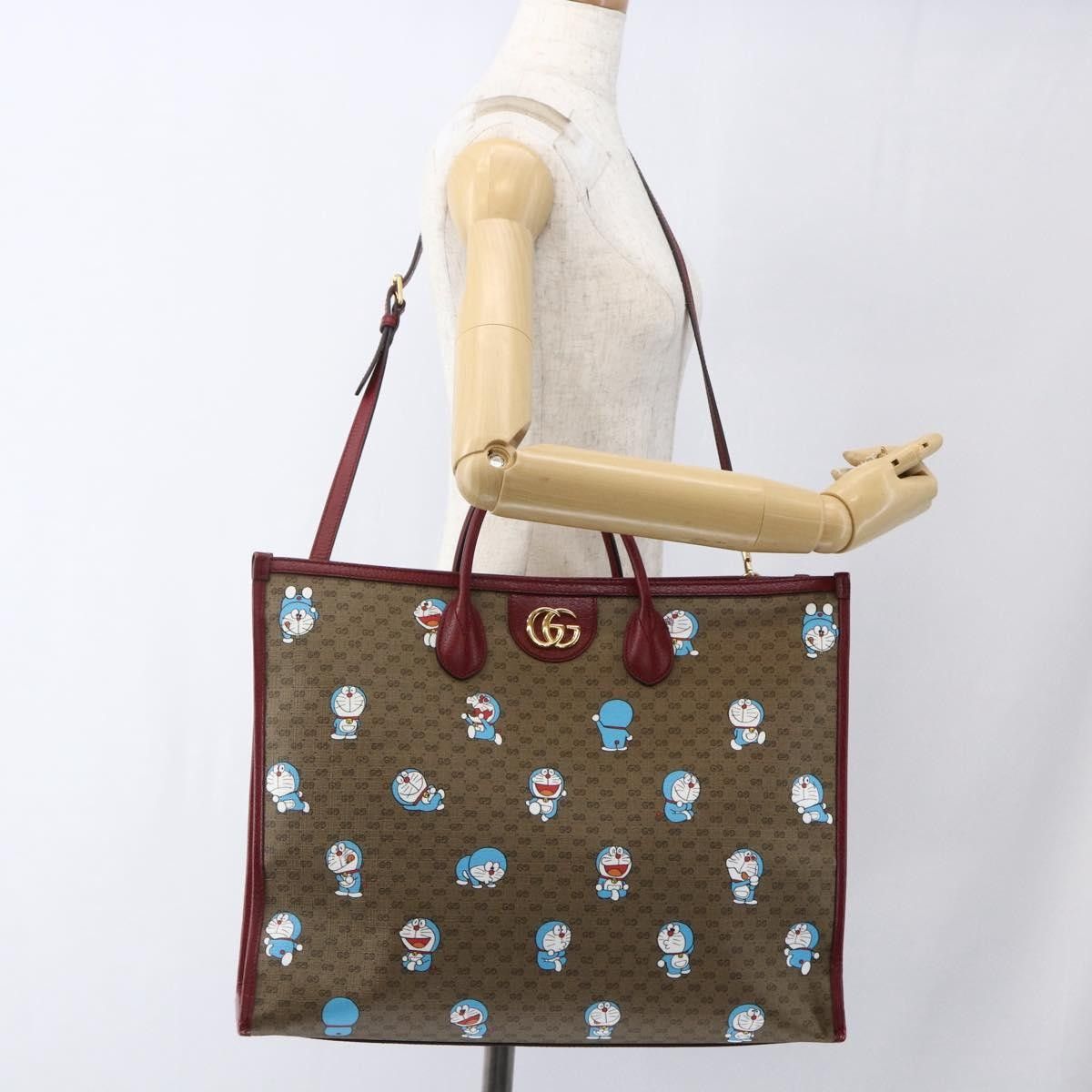 Gucci Gucci Doraemon Tote Printed Mini GG Coated Canvas Size ONE SIZE - 14 Thumbnail