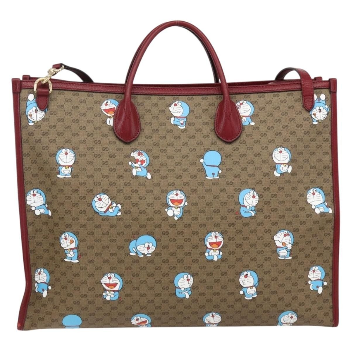 Gucci Gucci Doraemon Tote Printed Mini GG Coated Canvas Size ONE SIZE - 2 Thumbnail