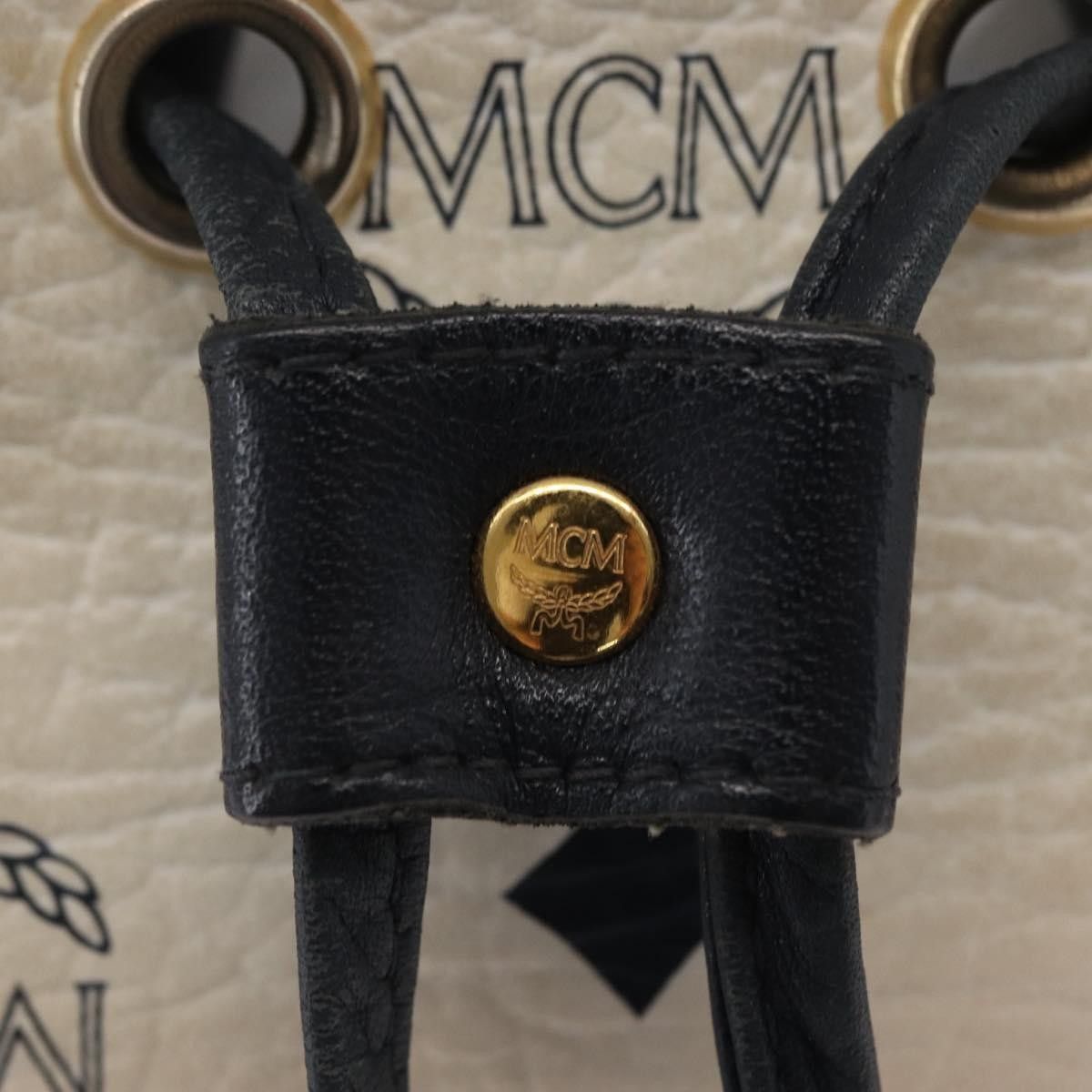 MCM MCM Drawstring Shoulder Bag Leather Size ONE SIZE - 20 Thumbnail