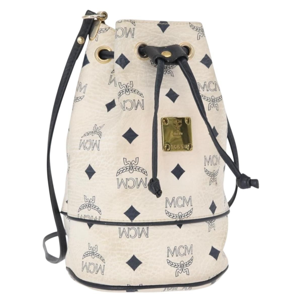 MCM MCM Drawstring Shoulder Bag Leather Size ONE SIZE - 19 Thumbnail