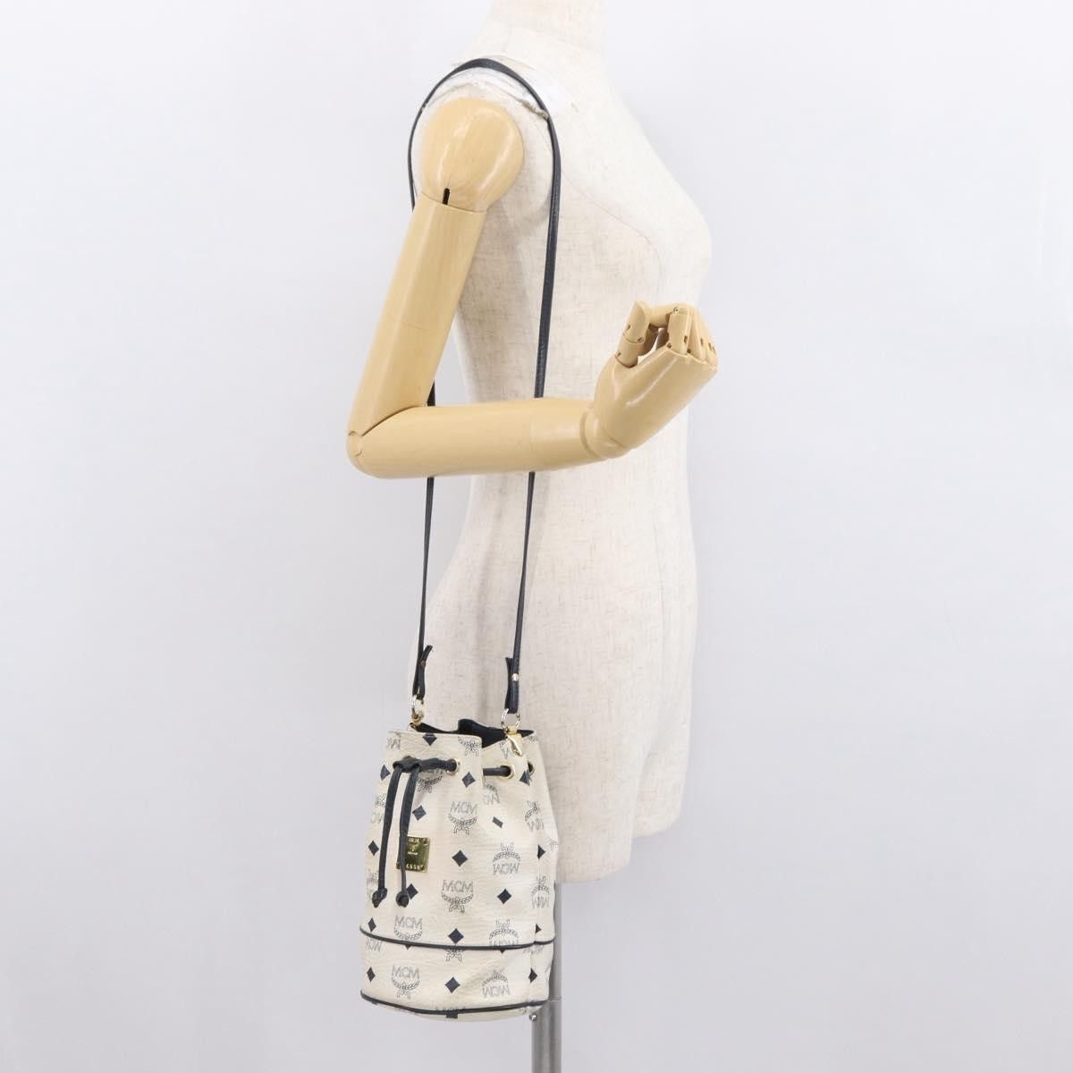 MCM MCM Drawstring Shoulder Bag Leather Size ONE SIZE - 14 Thumbnail