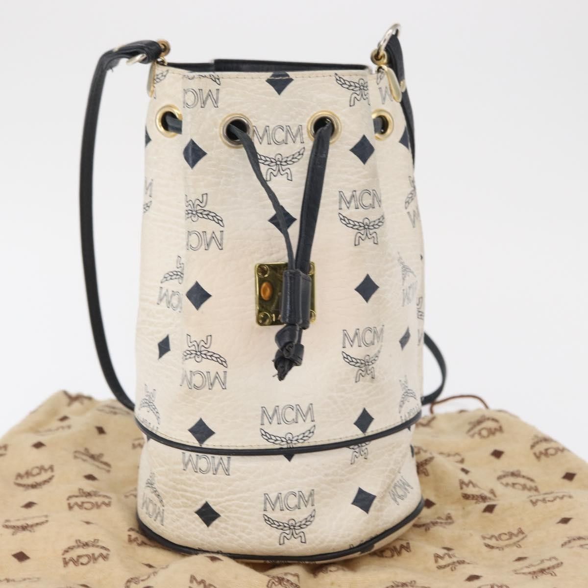 MCM MCM Drawstring Shoulder Bag Leather Size ONE SIZE - 15 Thumbnail