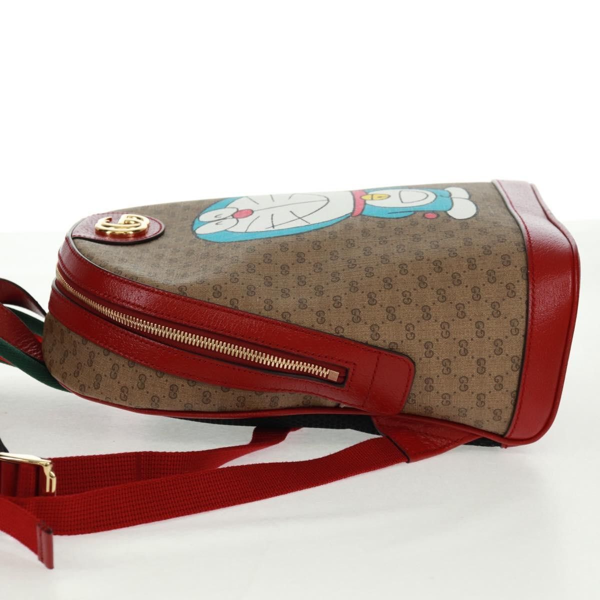 Gucci Gucci Doraemon Zip Backpack Printed Mini GG Coated Canvas Size ONE SIZE - 3 Thumbnail