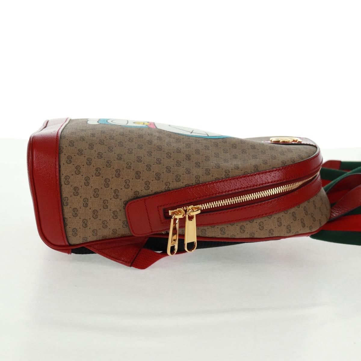 Gucci Gucci Doraemon Zip Backpack Printed Mini GG Coated Canvas Size ONE SIZE - 4 Thumbnail