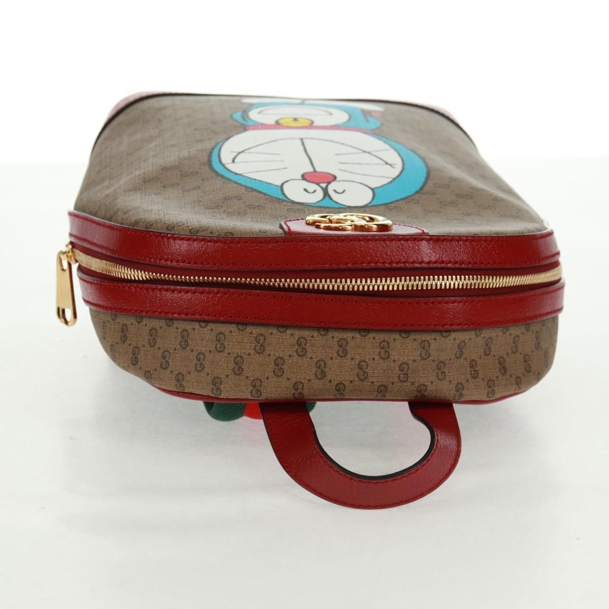 Gucci Gucci Doraemon Zip Backpack Printed Mini GG Coated Canvas Size ONE SIZE - 15 Thumbnail