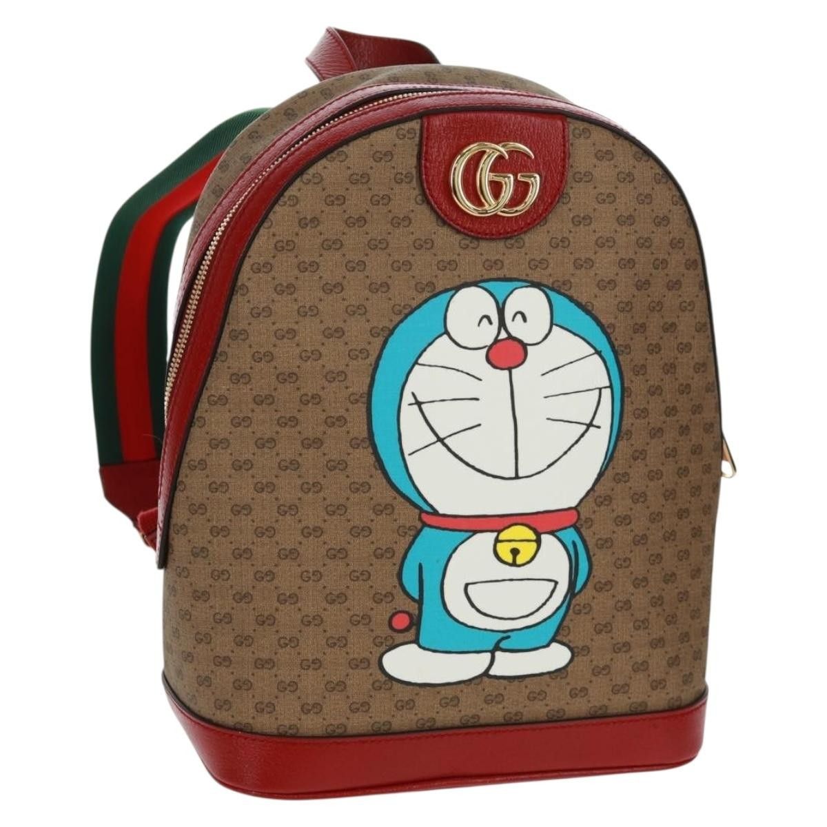 Gucci Gucci Doraemon Zip Backpack Printed Mini GG Coated Canvas Size ONE SIZE - 18 Thumbnail