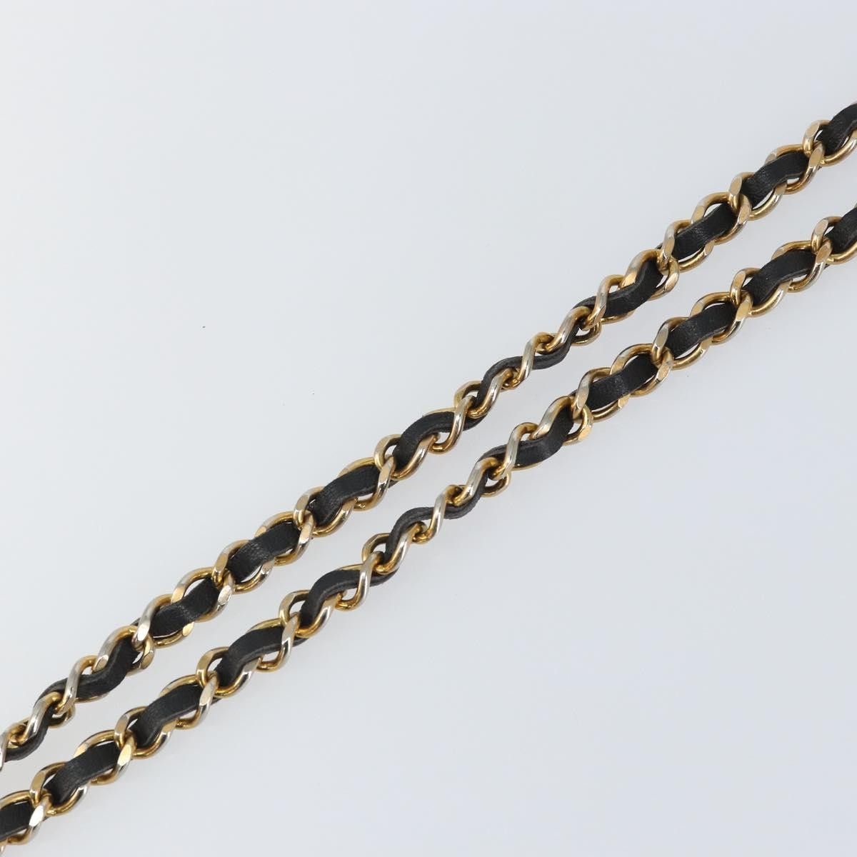 Chanel Chanel Vintage Logo Chain Belt Metal and Leather Size ONE SIZE - 6 Thumbnail