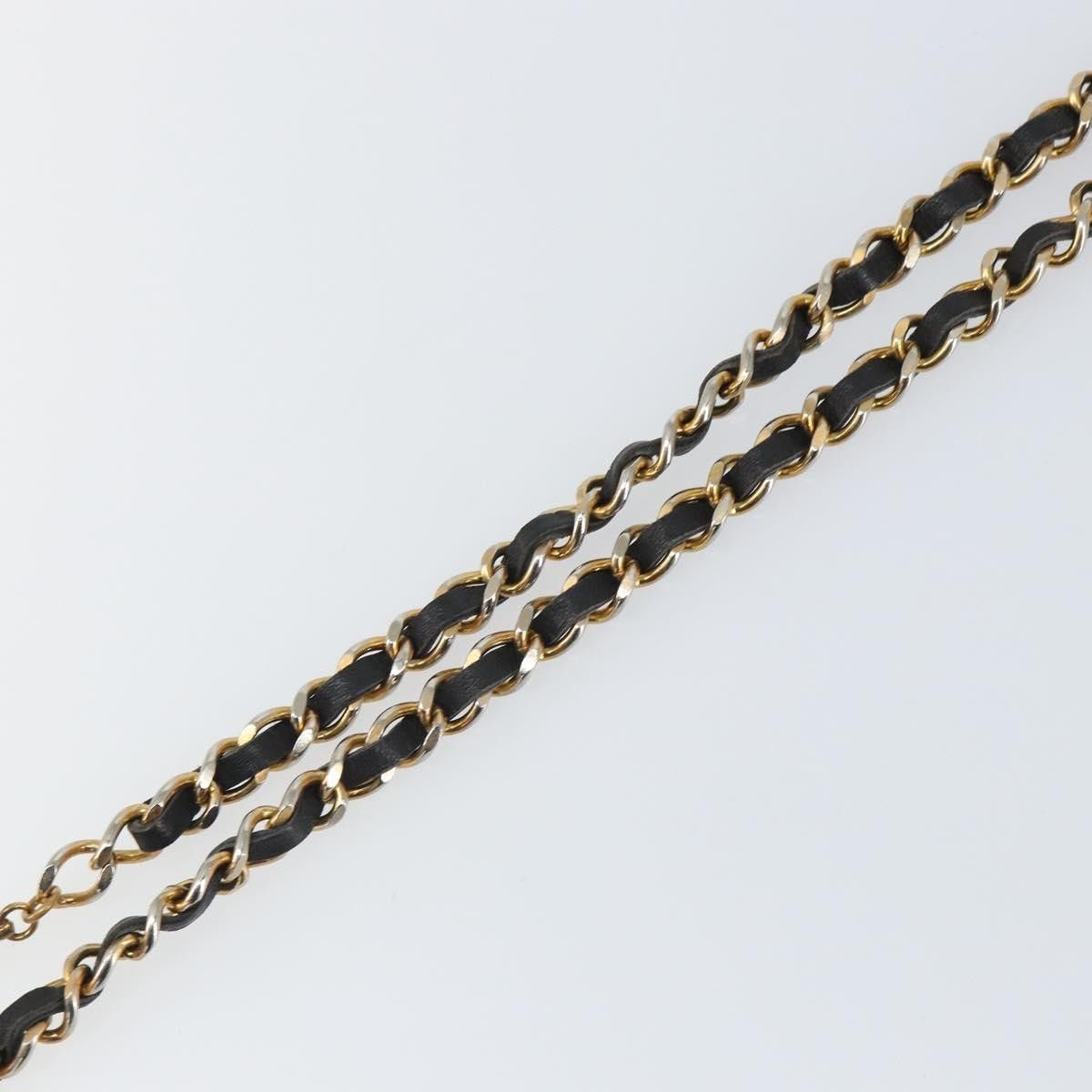 Chanel Chanel Vintage Logo Chain Belt Metal and Leather Size ONE SIZE - 5 Thumbnail