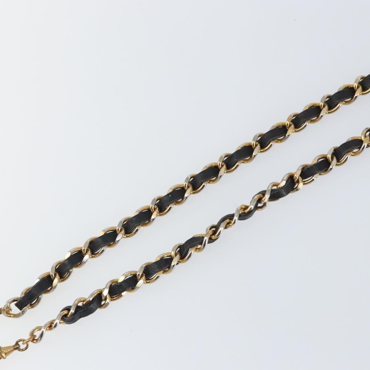 Chanel Chanel Vintage Logo Chain Belt Metal and Leather Size ONE SIZE - 10 Thumbnail