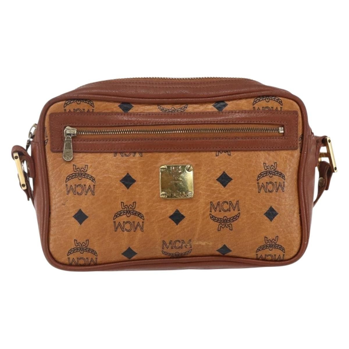 MCM MCM Visetos Shoulder bag Canvas and Leather Size ONE SIZE - 18 Thumbnail