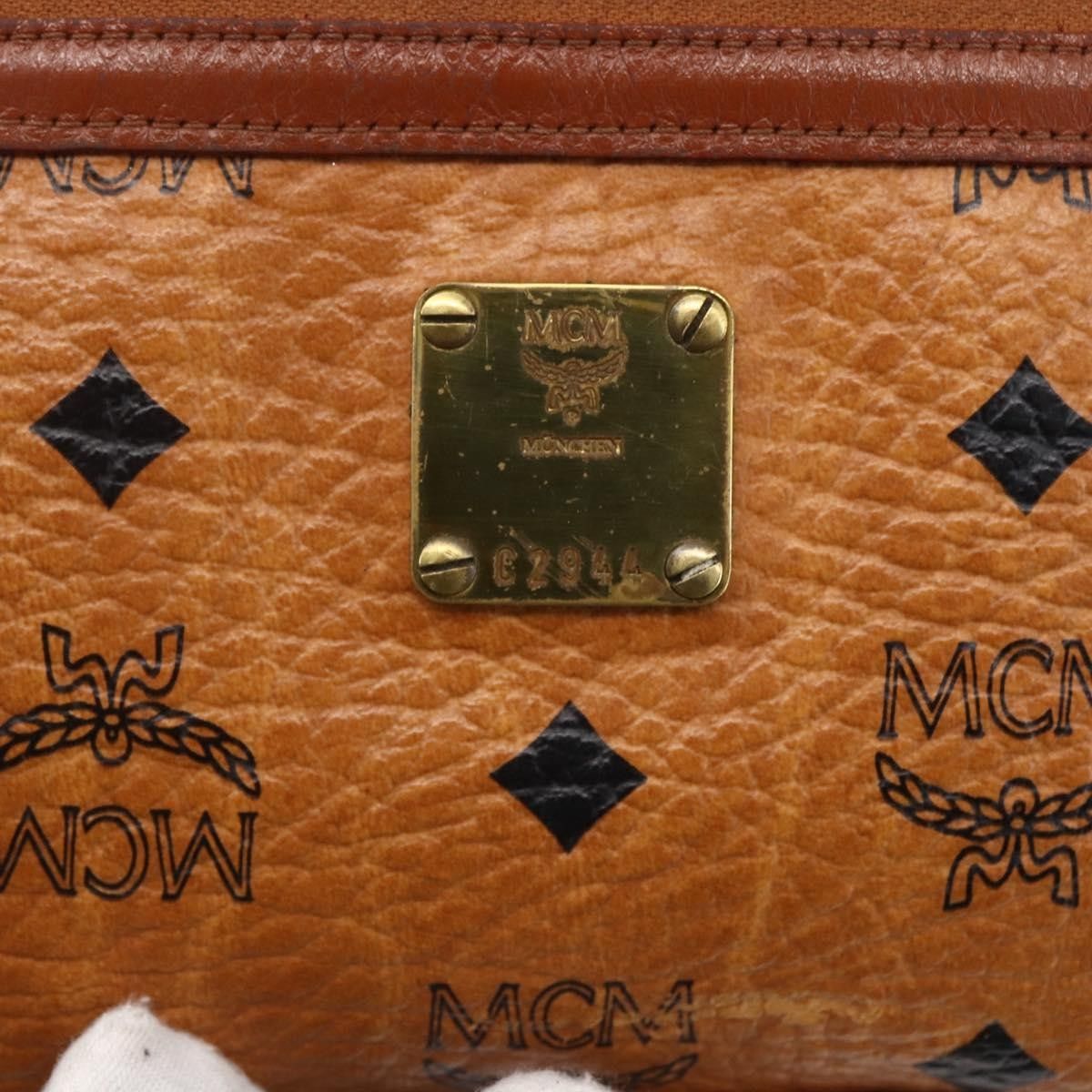 MCM MCM Visetos Shoulder bag Canvas and Leather Size ONE SIZE - 7 Thumbnail
