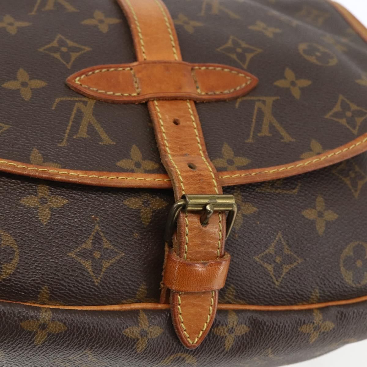 Louis Vuitton Louis Vuitton Saumur Handbag Monogram Canvas Size ONE SIZE - 14 Thumbnail