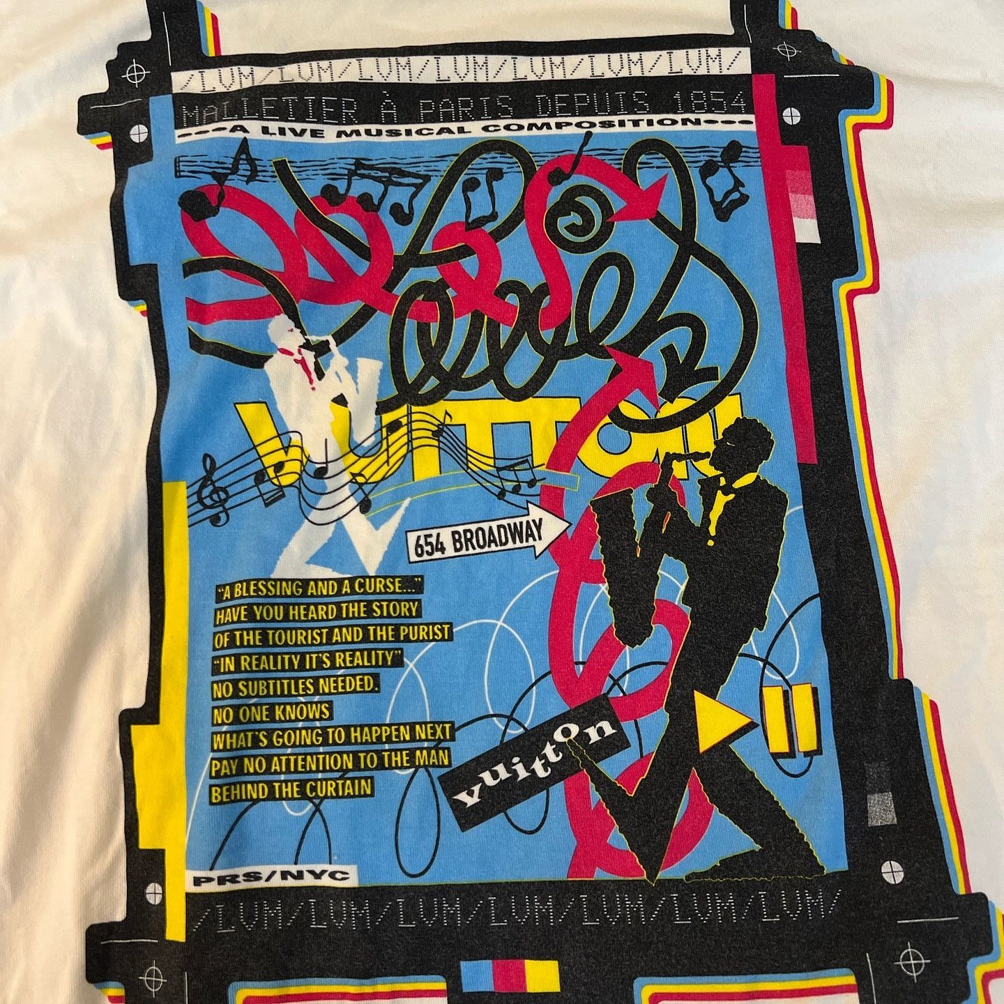 Louis Vuitton Louis Vuitton Musical Composition Print T-Shirt Size L Size US L / EU 52-54 / 3 - 13 Thumbnail