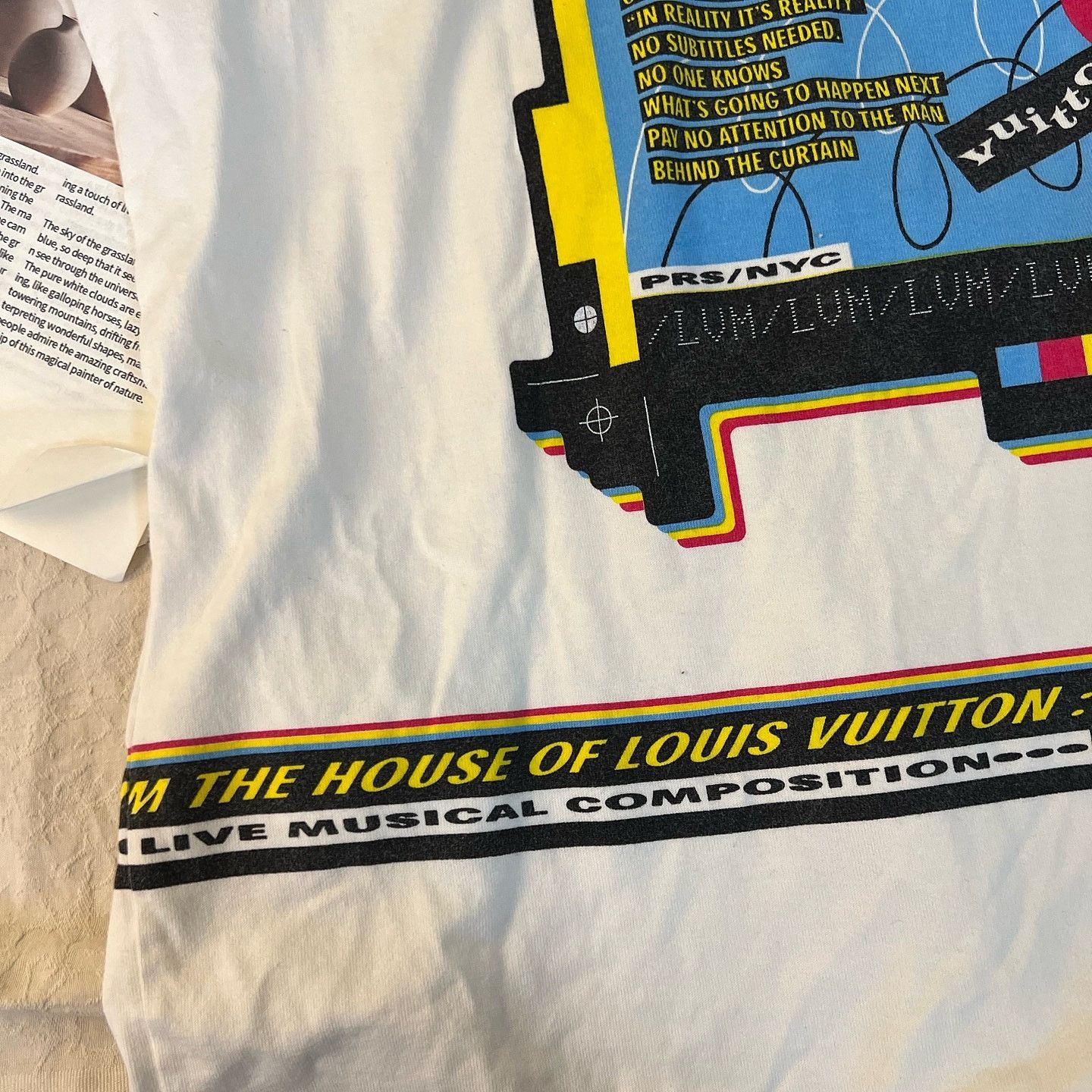 Louis Vuitton Louis Vuitton Musical Composition Print T-Shirt Size L Size US L / EU 52-54 / 3 - 14 Thumbnail