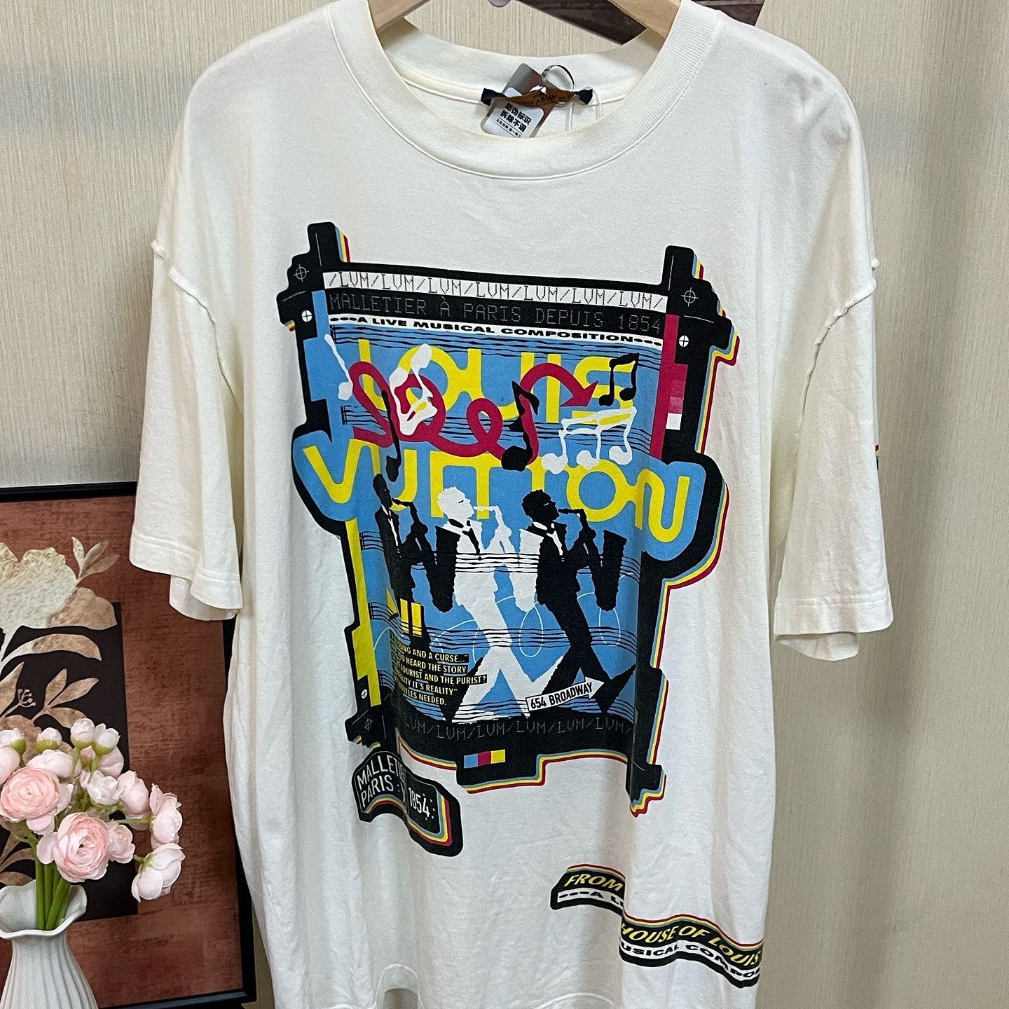 Louis Vuitton Louis Vuitton Musical Composition Print T-Shirt Size L Size US L / EU 52-54 / 3 - 5 Thumbnail