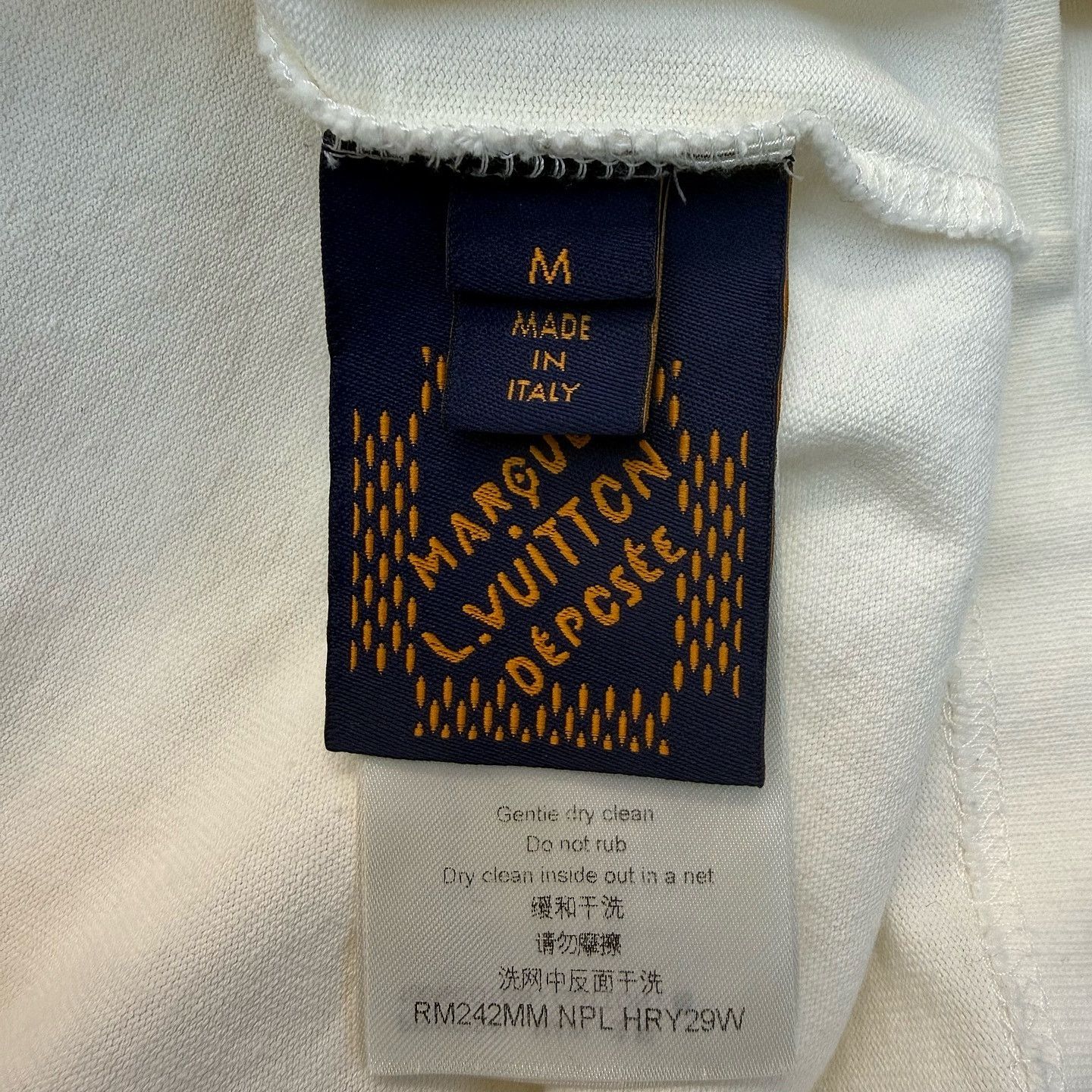 Louis Vuitton Louis Vuitton Logo Embroidered T-Shirt White Size M Size US M / EU 48-50 / 2 - 4 Thumbnail