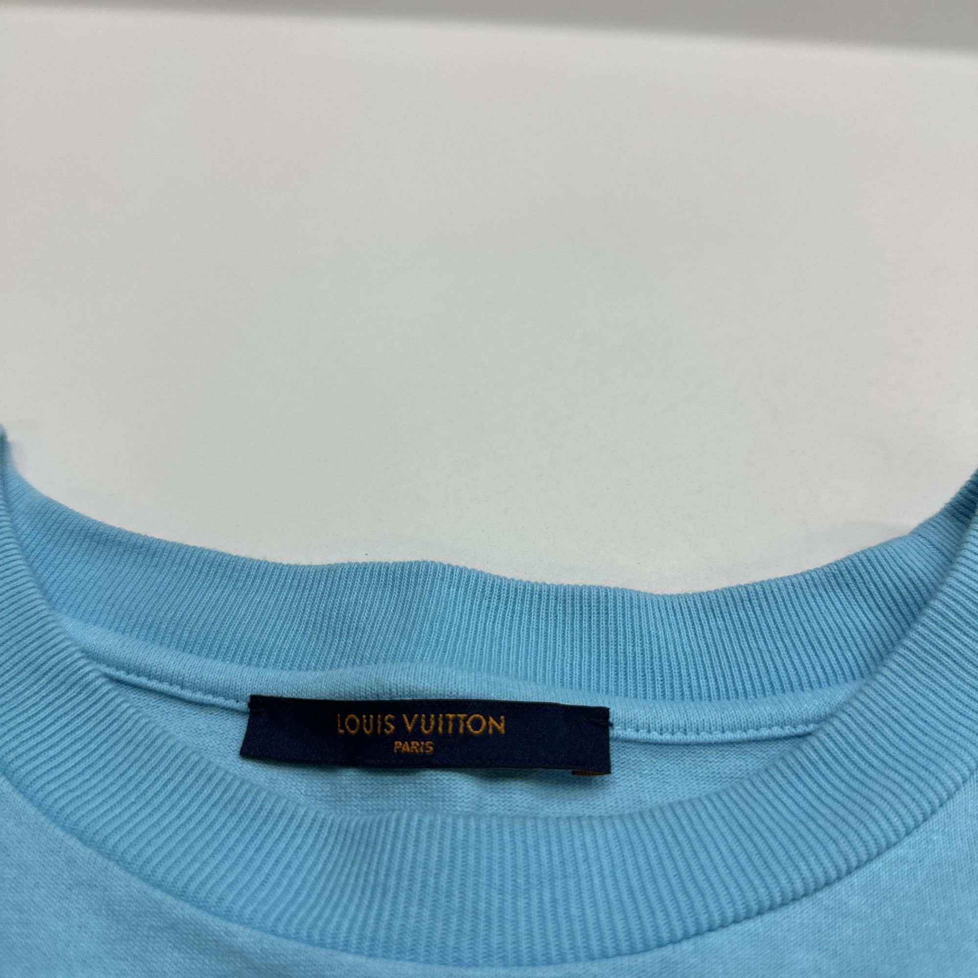 Louis Vuitton Louis Vuitton Blue Cotton Short Sleeve T-Shirt Size XL Size US XL / EU 56 / 4 - 3 Thumbnail