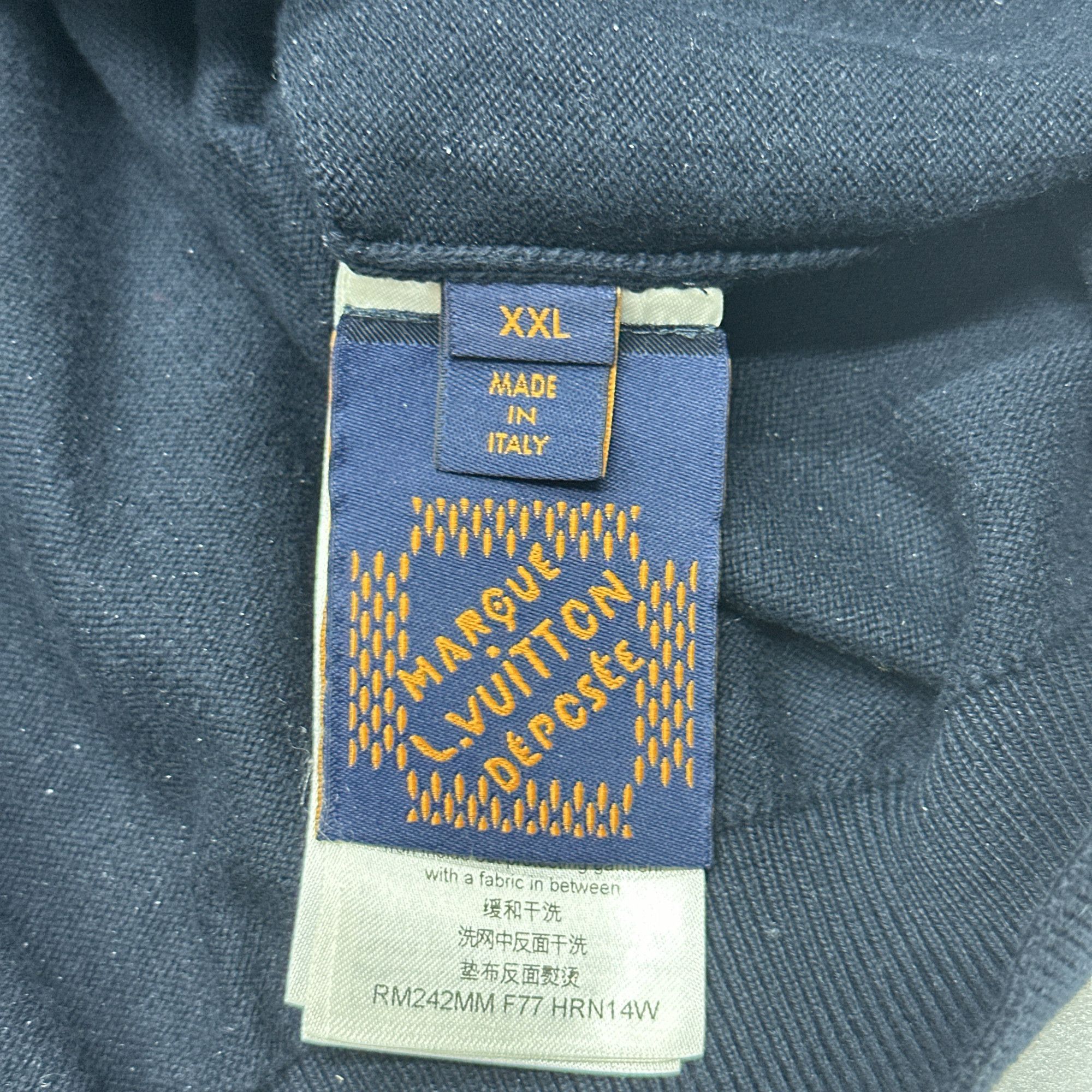 Louis Vuitton Louis Vuitton Logo Embroidered Polo Navy Size XXL Size US XXL / EU 58 / 5 - 4 Thumbnail