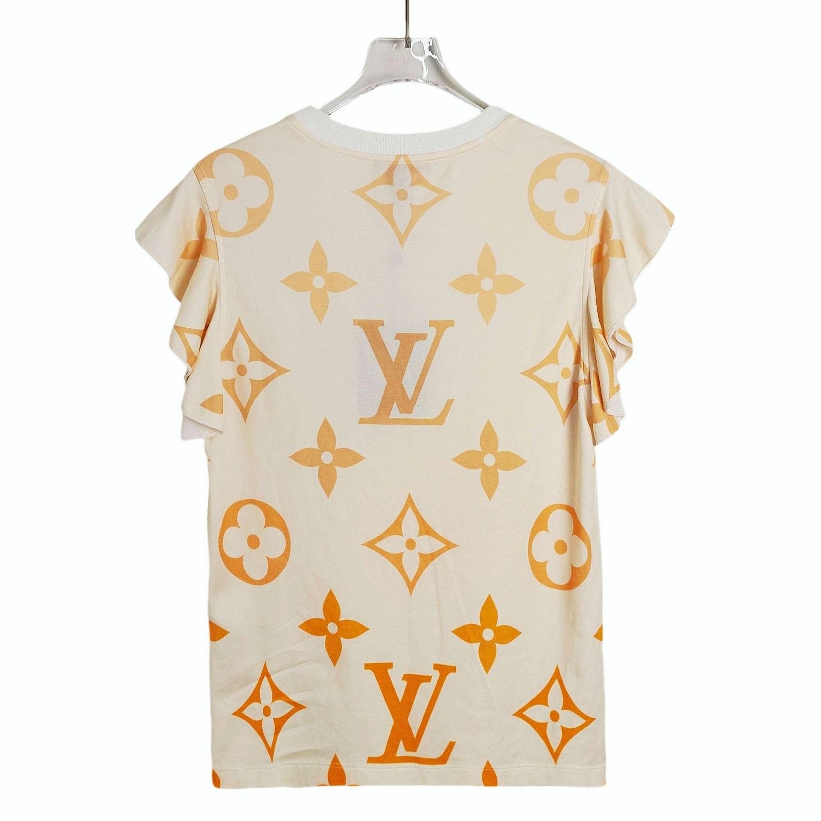 Louis Vuitton Louis Vuitton Monogram Ruffle Sleeve T-Shirt Size M Size M / US 6-8 / IT 42-44 - 2 Thumbnail