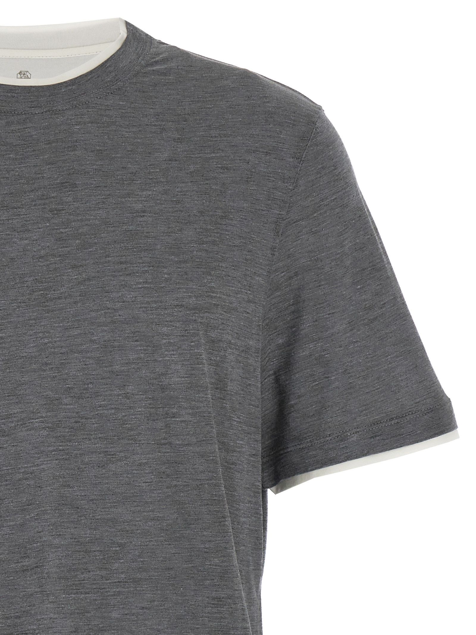 Brunello Cucinelli Layered T-Shirt Size US M / EU 48-50 / 2 - 3 Thumbnail