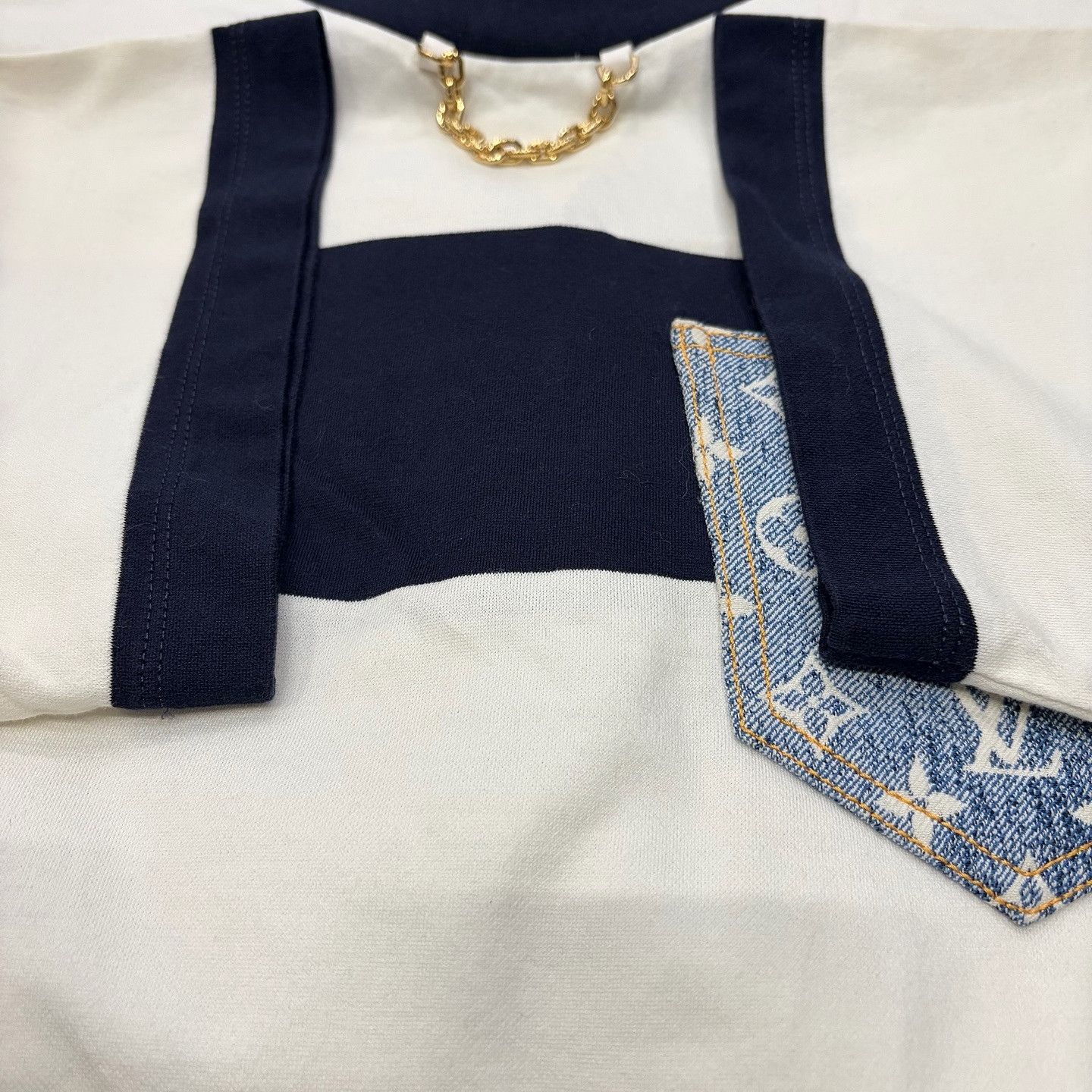 Louis Vuitton Louis Vuitton Striped Monogram Pocket T-Shirt Size M Size M / US 6-8 / IT 42-44 - 5 Thumbnail