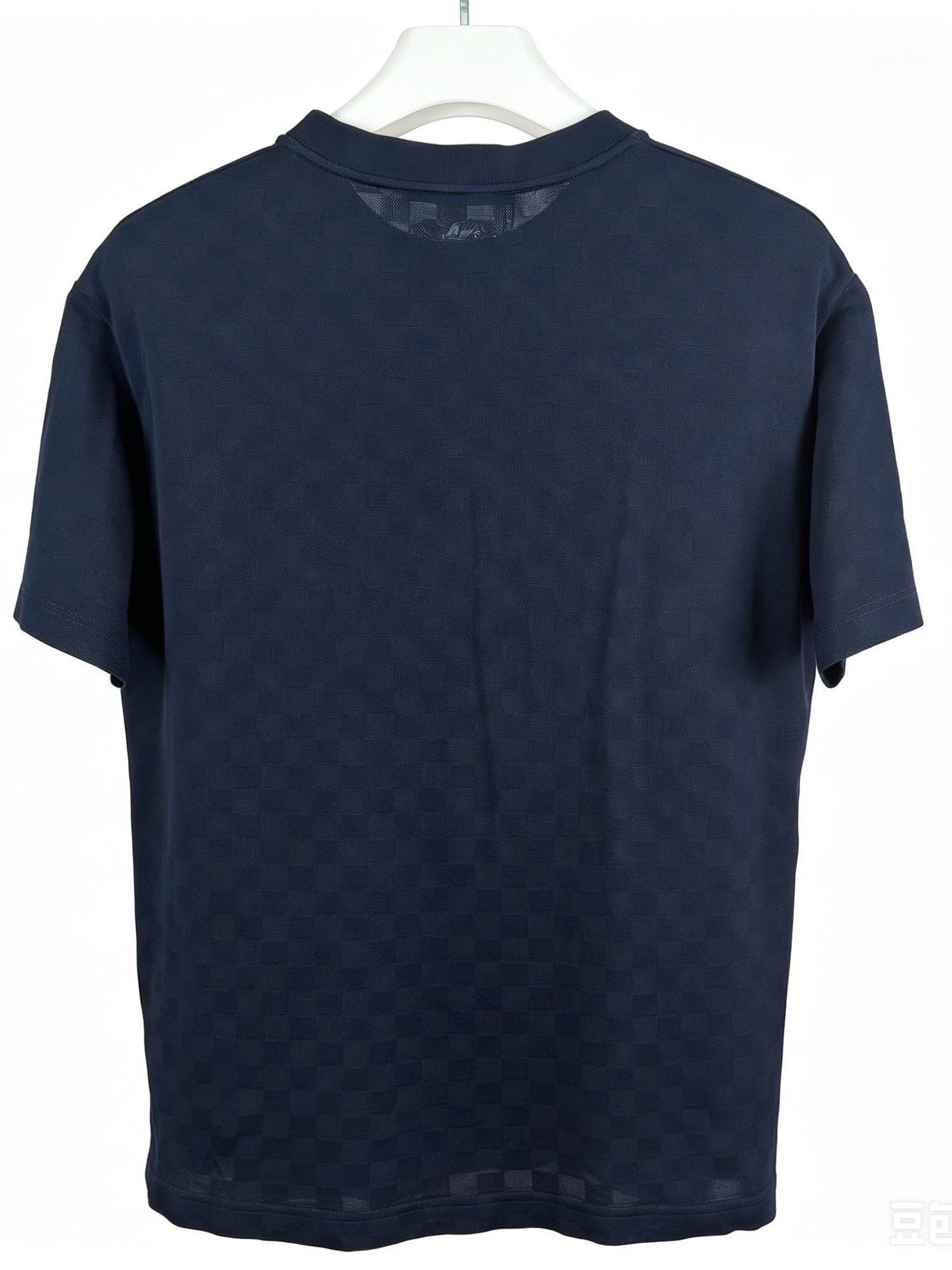 Louis Vuitton Louis Vuitton Logo Embroidered T-Shirt Blue Size L Size US L / EU 52-54 / 3 - 2 Thumbnail