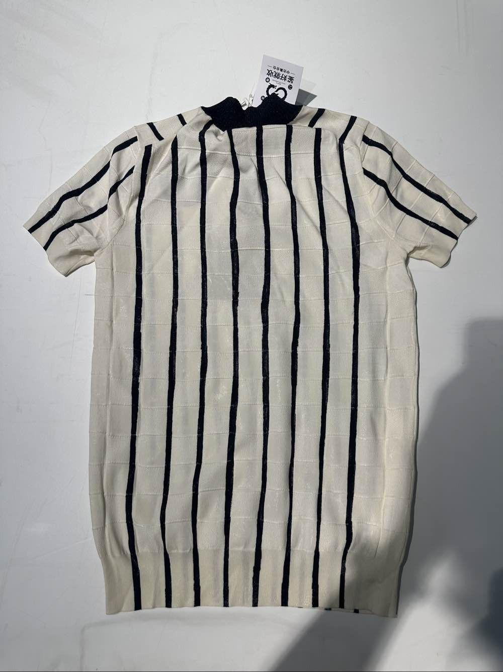 Louis Vuitton Louis Vuitton Striped Knit T-Shirt Size M Size US M / EU 48-50 / 2 - 2 Thumbnail