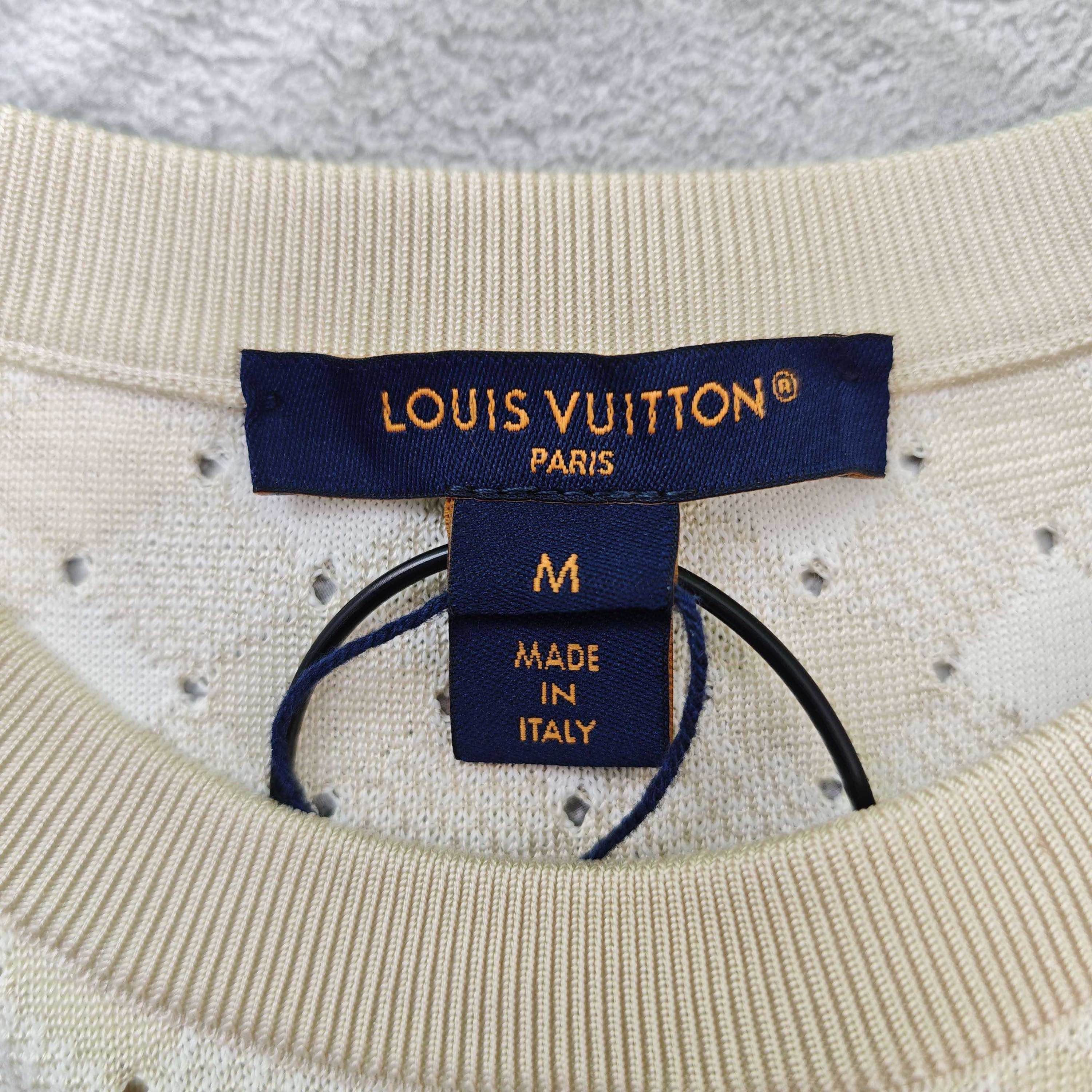 Louis Vuitton Louis Vuitton Argyle Knit Short Sleeve Top Size M Size M / US 6-8 / IT 42-44 - 3 Thumbnail
