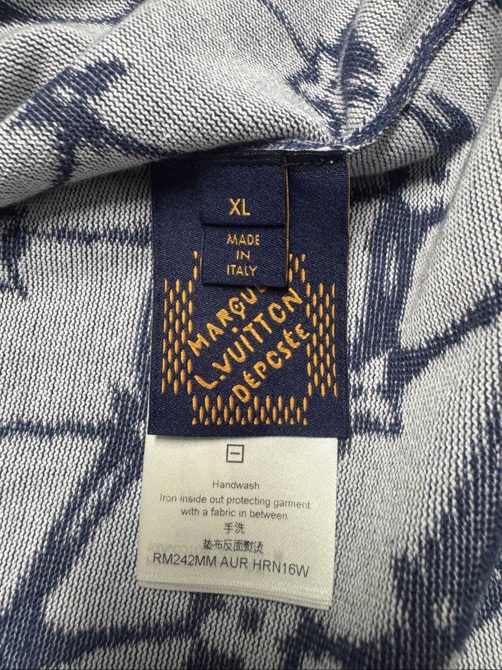 Louis Vuitton Louis Vuitton Monogram Fishnet Knit T-Shirt Size XL Size US XL / EU 56 / 4 - 4 Thumbnail