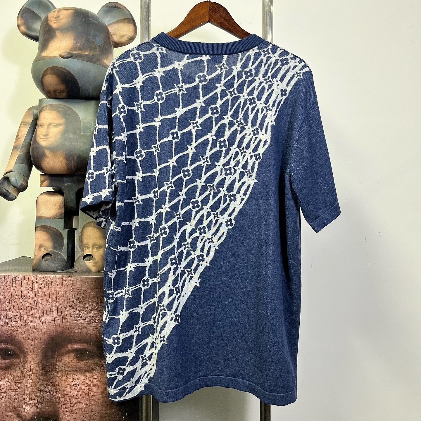Louis Vuitton Louis Vuitton Monogram Fishnet Knit T-Shirt Size XL Size US XL / EU 56 / 4 - 2 Thumbnail
