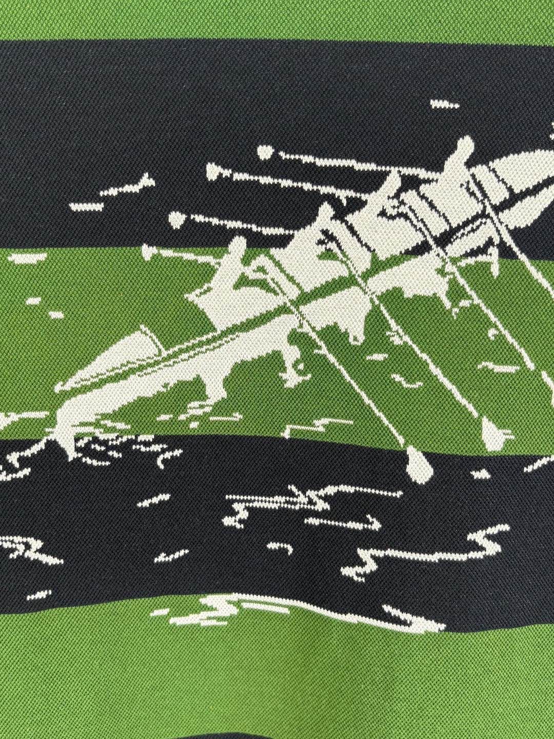 Louis Vuitton Louis Vuitton Striped Graphic Polo Shirt Size L Size US L / EU 52-54 / 3 - 6 Thumbnail