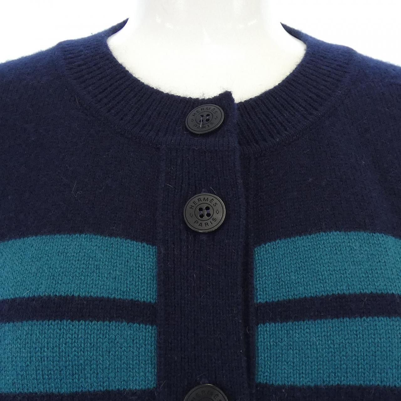 Hermes Hermes Hermes BRIDES DE GALA TARTAN Cashmere Cardigan40 Textile Tops DUTY FREE for USA Size ONE SIZE - 5 Thumbnail
