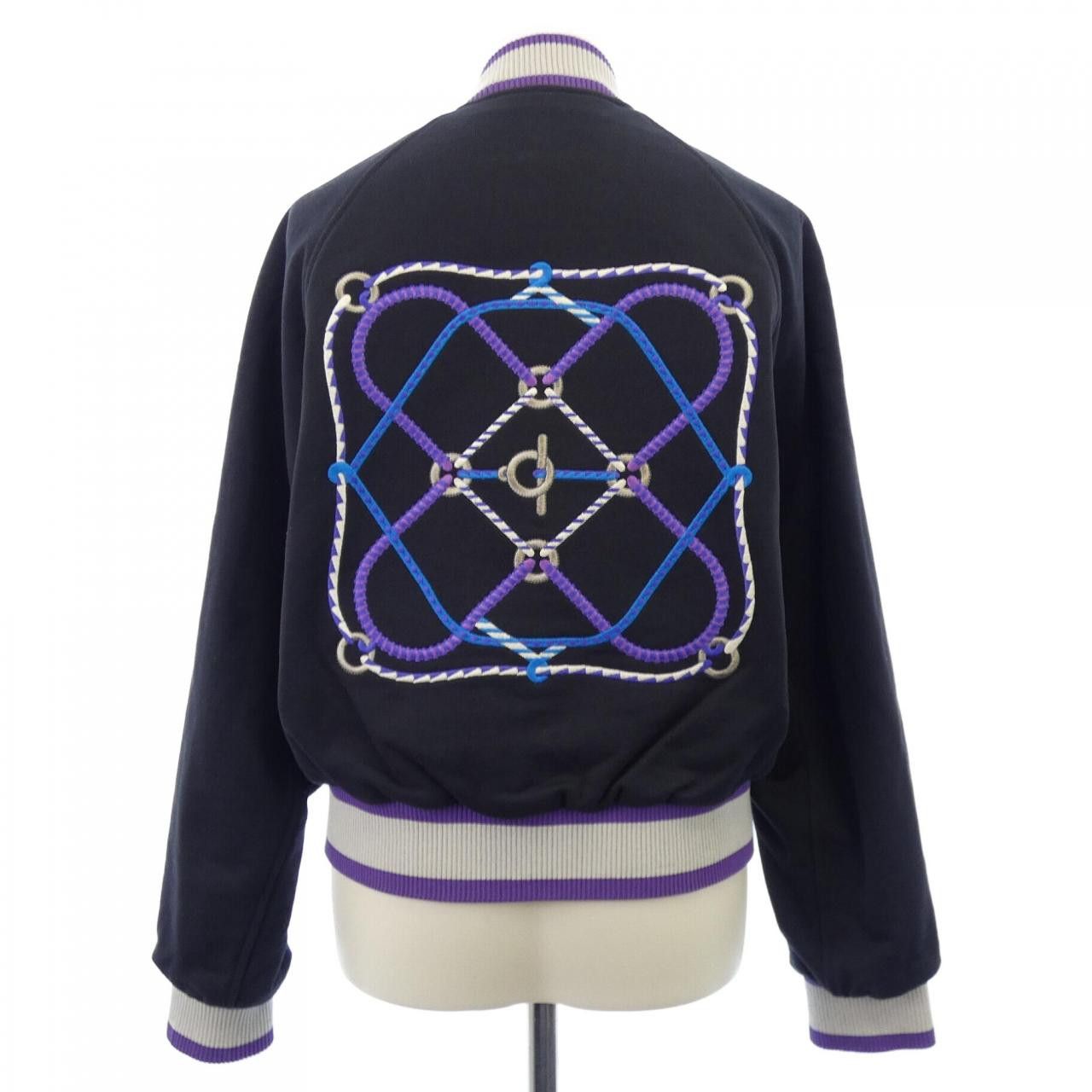 Hermes Hermes Hermes FIGURE ARTISTIQUE VARSITY EMBROIDE34 jacket Textile Outerwear DUTY FREE for USA Size ONE SIZE - 2 Thumbnail