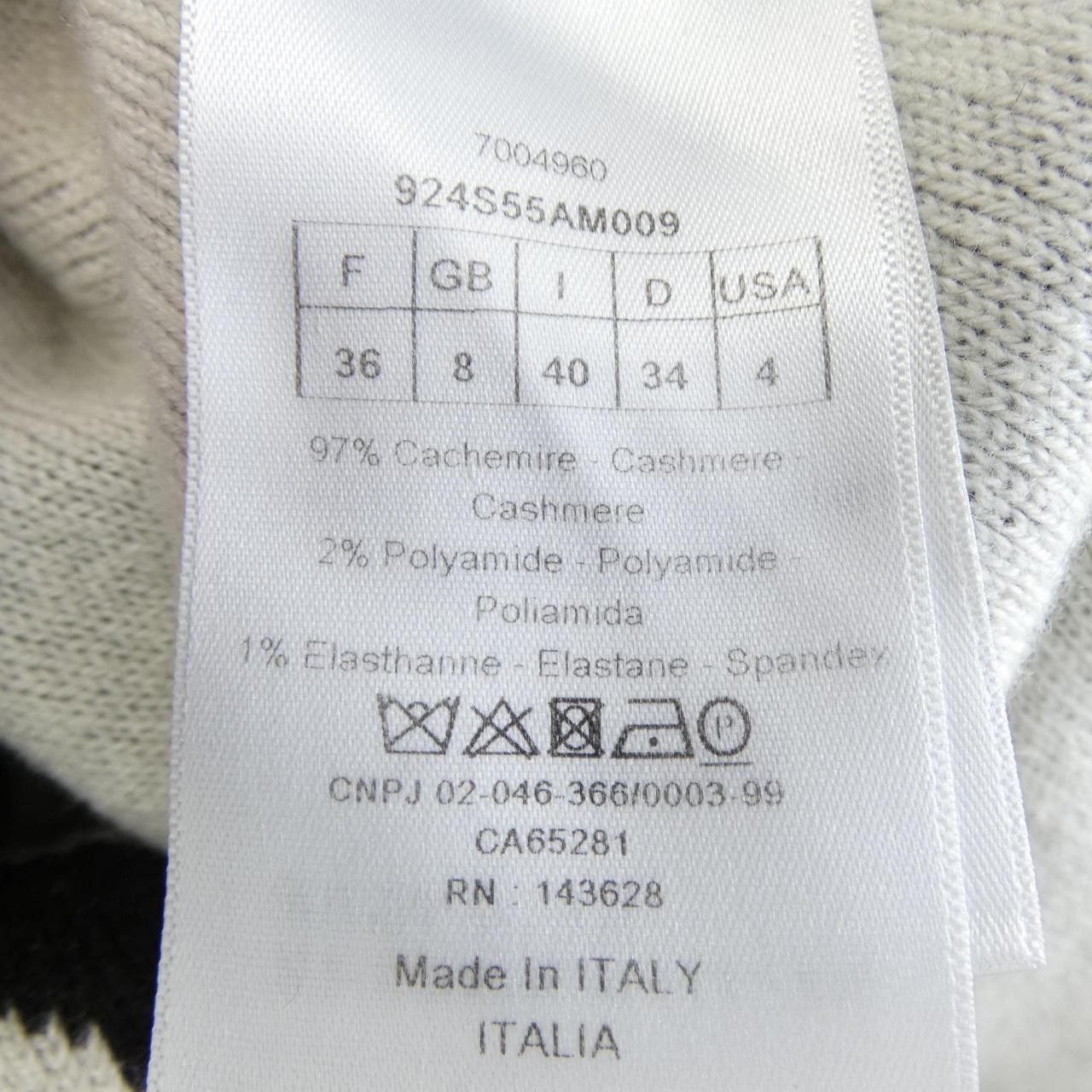 Dior Dior Christian Dior J'ADIOR8 Cashmere Knitwear Textile Tops 924S55AM009 DUTY FREE for USA Size ONE SIZE - 3 Thumbnail