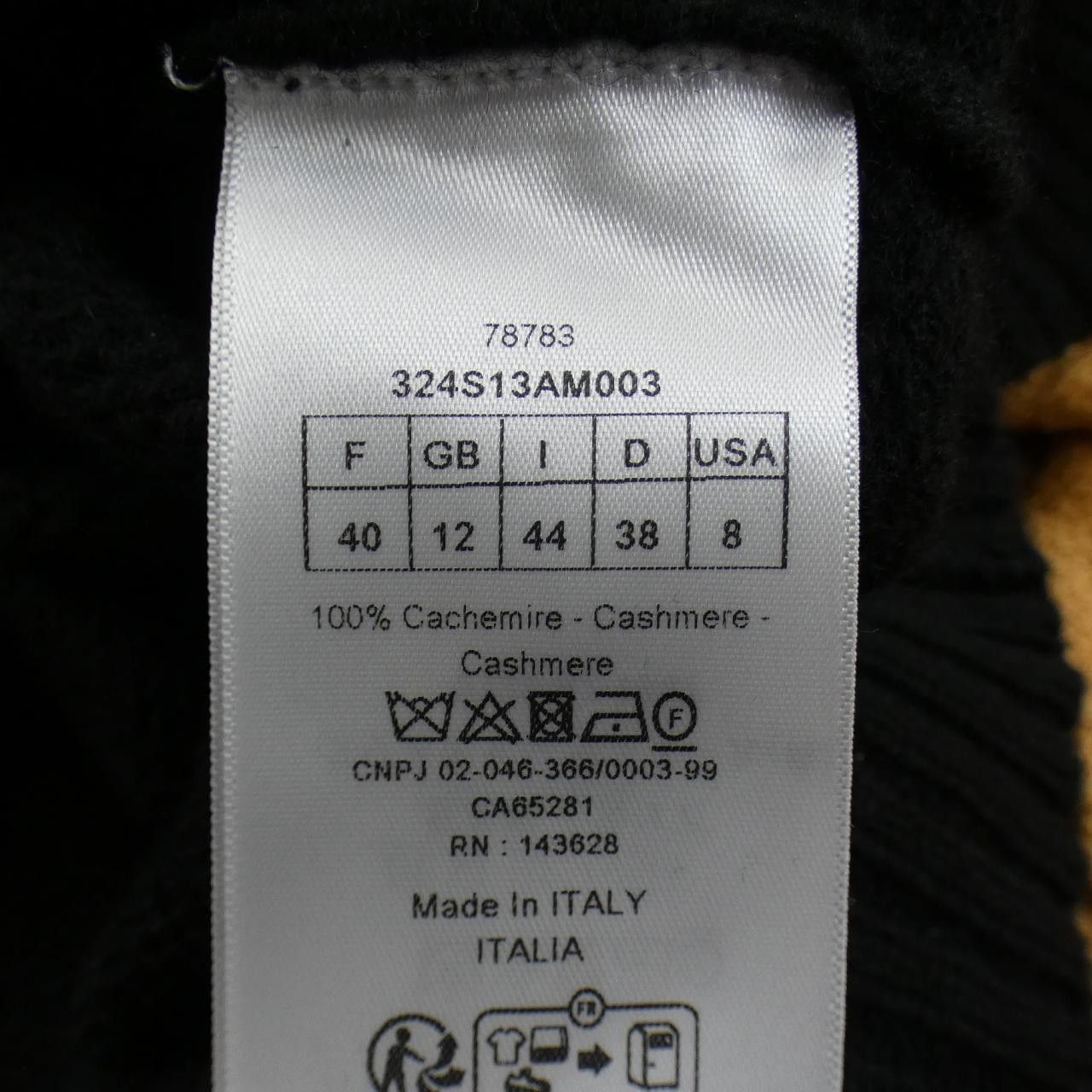Dior Dior Christian Dior CHRISTIAN DIOR Signature Cashmere Knit Textile Tops 324S13AM003 DUTY FREE for USA Size ONE SIZE - 3 Thumbnail