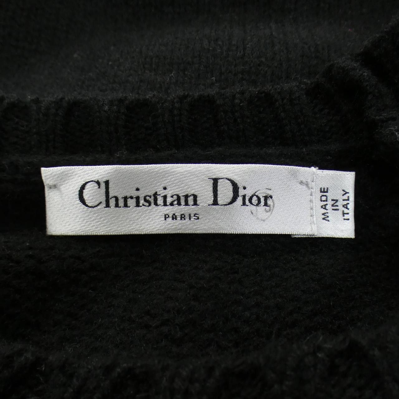 Dior Dior Christian Dior CHRISTIAN DIOR Signature Cashmere Knit Textile Tops 324S13AM003 DUTY FREE for USA Size ONE SIZE - 4 Thumbnail