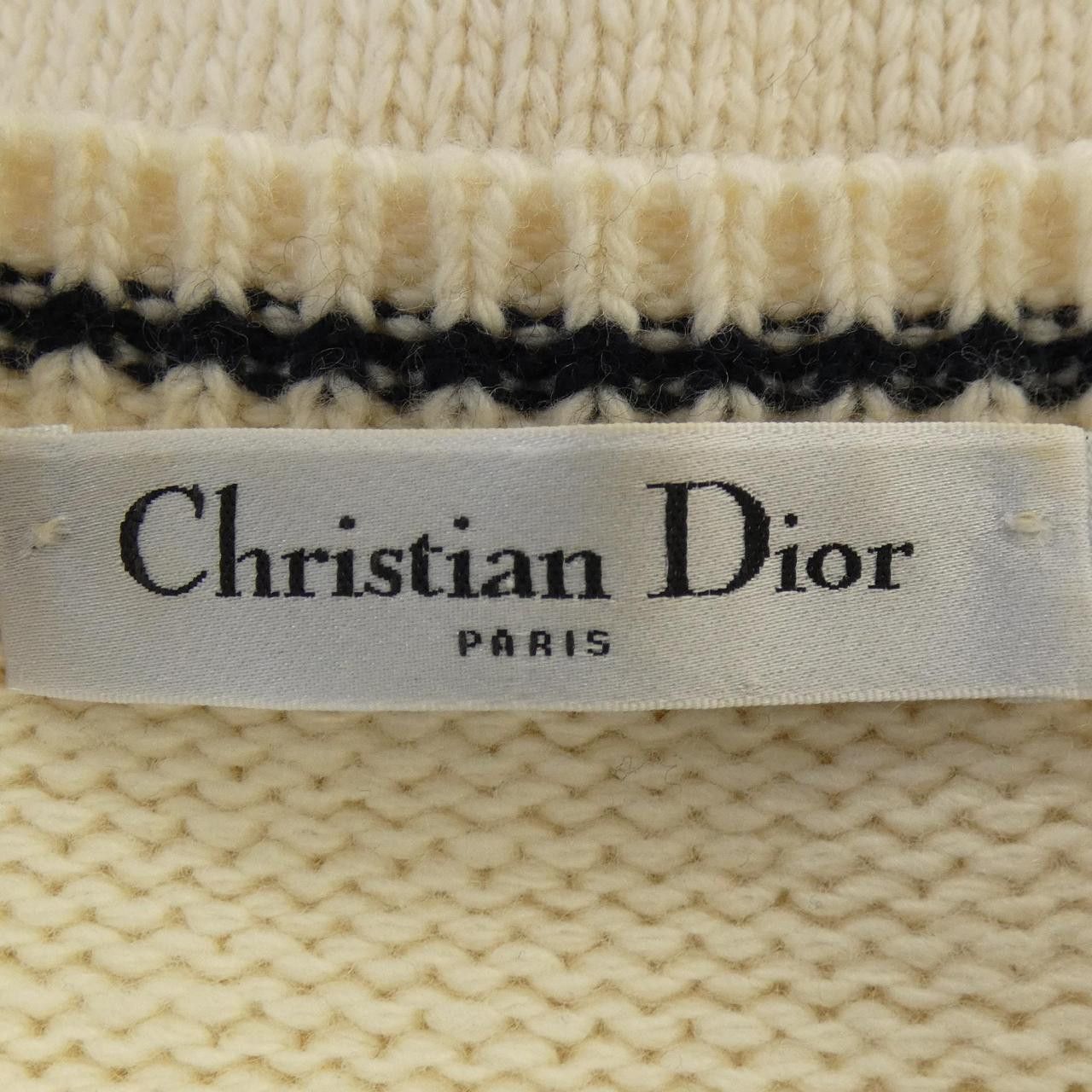 Dior Dior Christian Dior ESSENTIALS Cashmere Blend Knit Textile Tops 154S09AM305 DUTY FREE for USA Size ONE SIZE - 4 Thumbnail