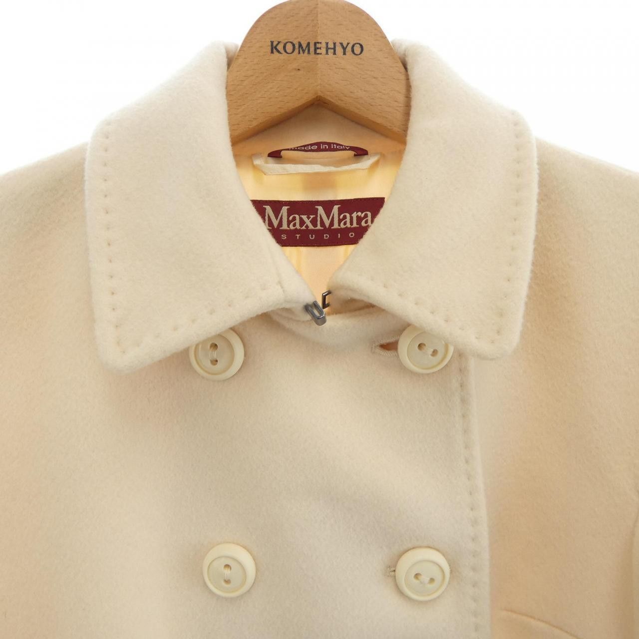 Max Mara Max Mara Max Mara Studio Wool Coat Textile Outerwear DUTY FREE for USA Size ONE SIZE - 5 Thumbnail