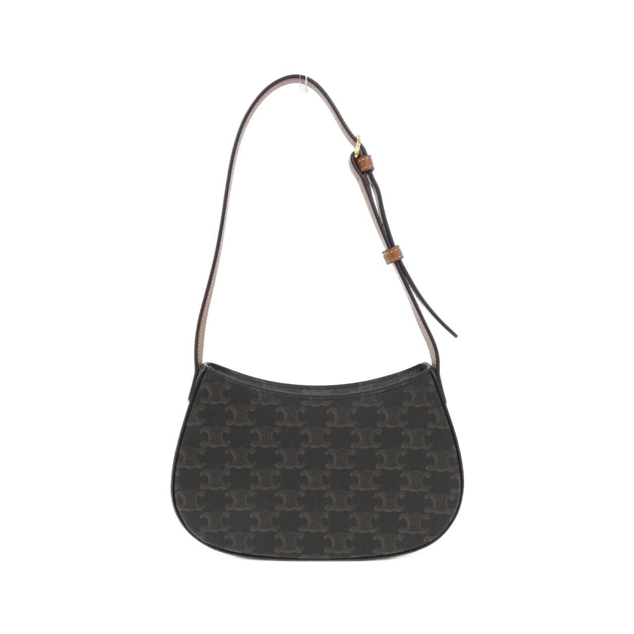 Celine Celine Celine Medium Tilly Triomphe Canvas Shoulder Bag Textile Shoulder Bag 115702CUZ DUTY FREE for USA Size ONE SIZE - 2 Thumbnail