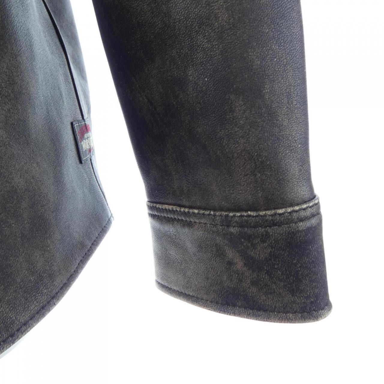 Other Other Stussy Lamb Leather Jacket Leather Outerwear 1110314 DUTY FREE for USA Size ONE SIZE - 6 Thumbnail