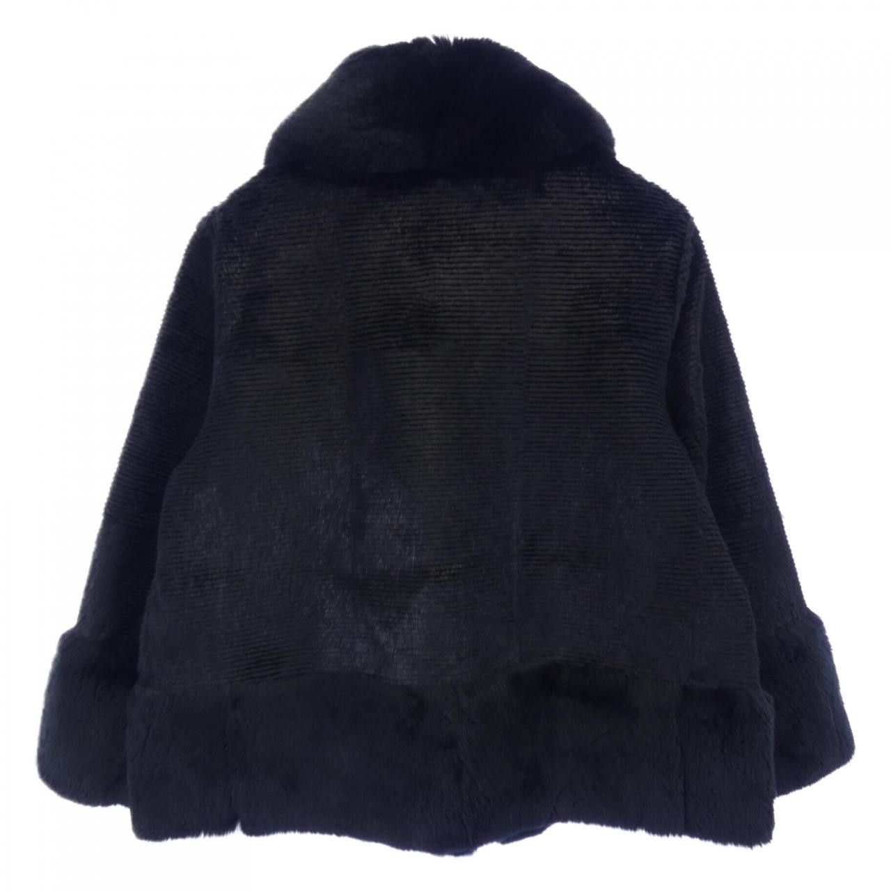 Max Mara MaxMara Max Mara STUDIO Rabbit Jacket Fur Outerwear 646601 DUTY FREE for USA Size ONE SIZE - 2 Thumbnail