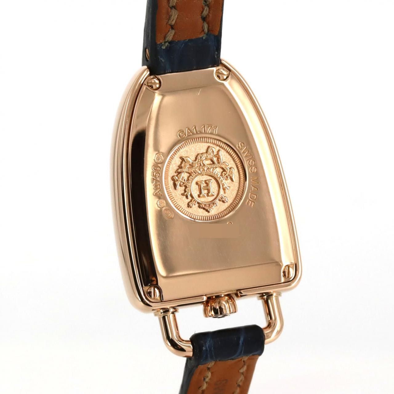 Hermes Hermes Hermes Galop d Hermes Pink Gold Rose Gold Quartz Precious Metal Quartz GA1.171 DUTY FREE for USA Size ONE SIZE - 5 Thumbnail