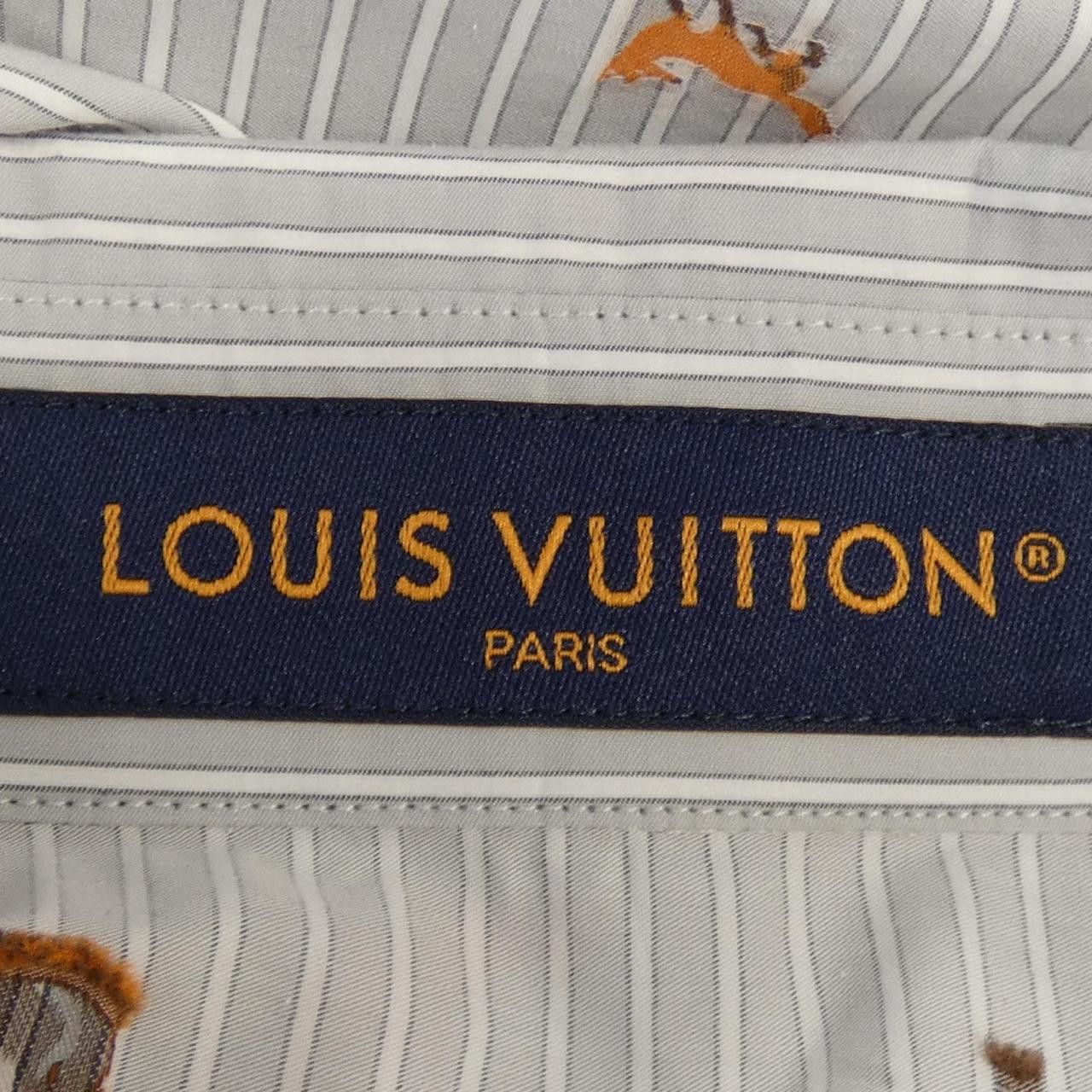 Louis Vuitton Louis Vuitton Louis Vuitton Stripe Shirt Textile Dress Shirt HUS17WCN7 DUTY FREE for USA Size ONE SIZE - 4 Thumbnail
