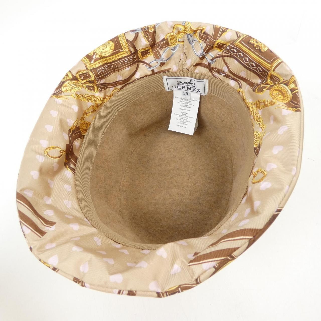 Hermes Hermes Hermes JANE LOVE Silk Hat Textile Hats DUTY FREE for USA Size ONE SIZE - 5 Thumbnail