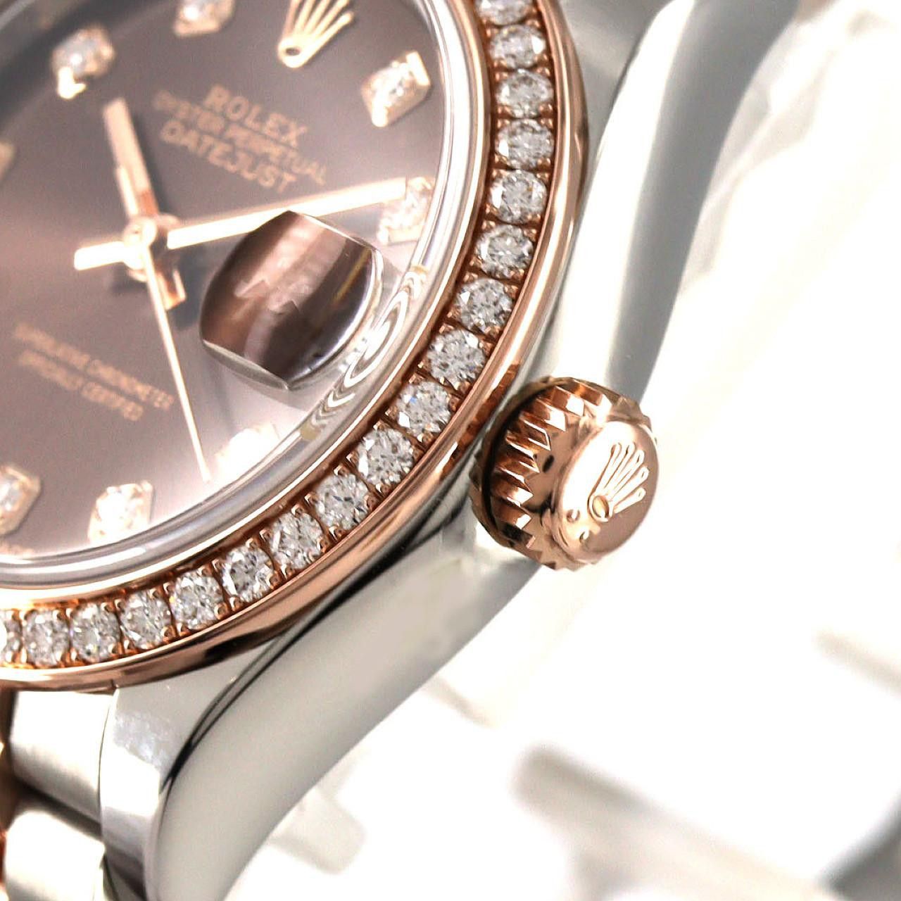 Rolex Rolex Rolex Datejust Stainless Steel Pink Gold Automatic Precious Metal Automatic 279381RBR DUTY FREE for USA Size ONE SIZE - 4 Thumbnail