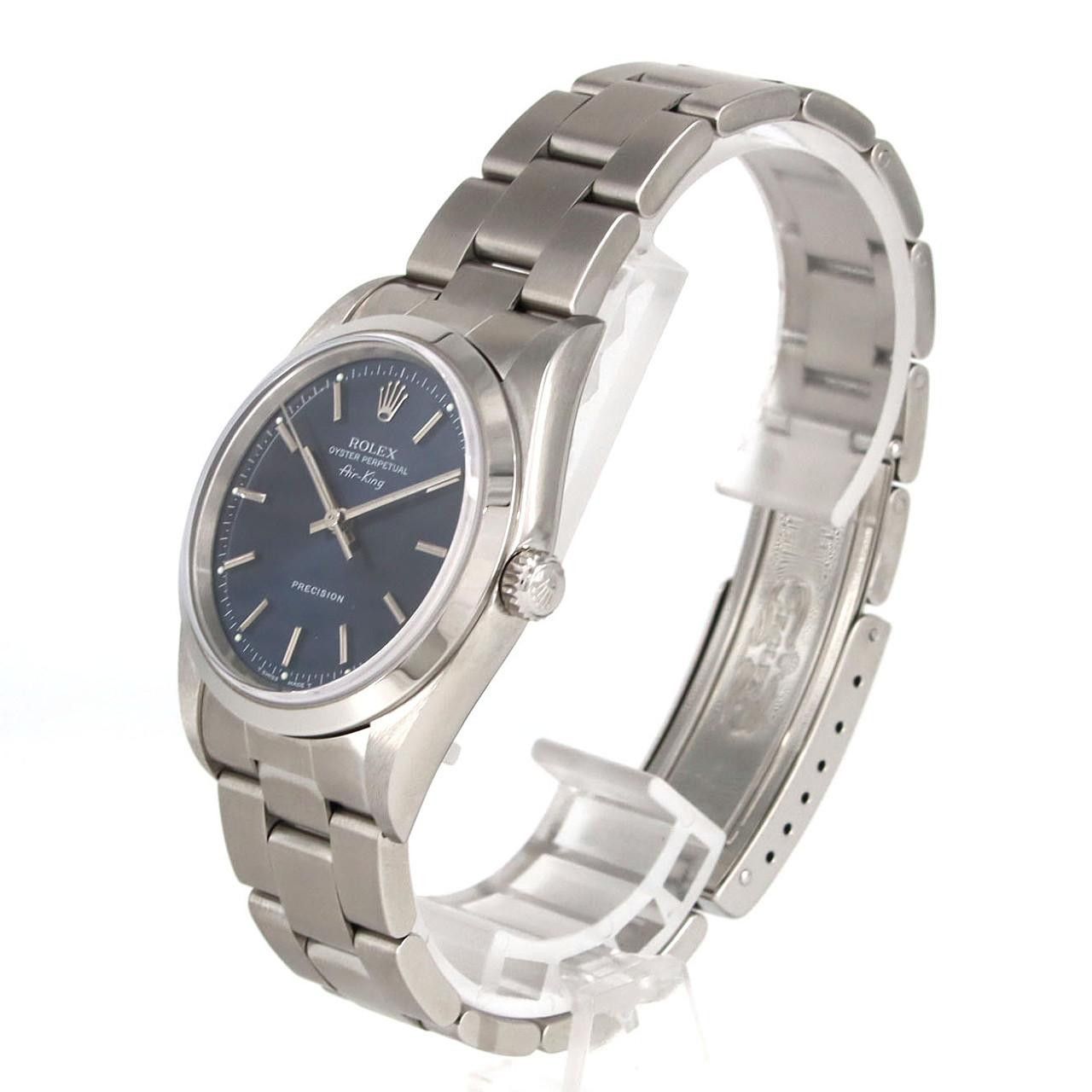 Rolex Rolex Rolex Air King Stainless Steel Watch Metal Automatic 14000 DUTY FREE for USA Size ONE SIZE - 2 Thumbnail