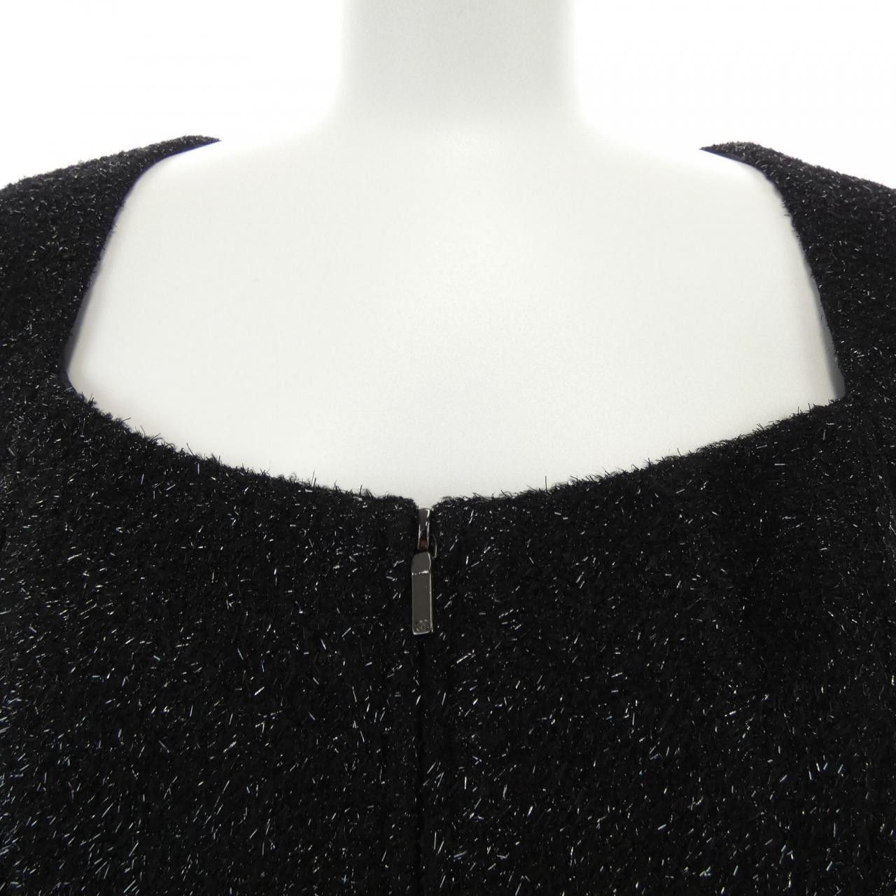 Chanel Chanel Chanel Collarless Jacket Textile Outerwear P55057V37215 DUTY FREE for USA Size ONE SIZE - 6 Thumbnail
