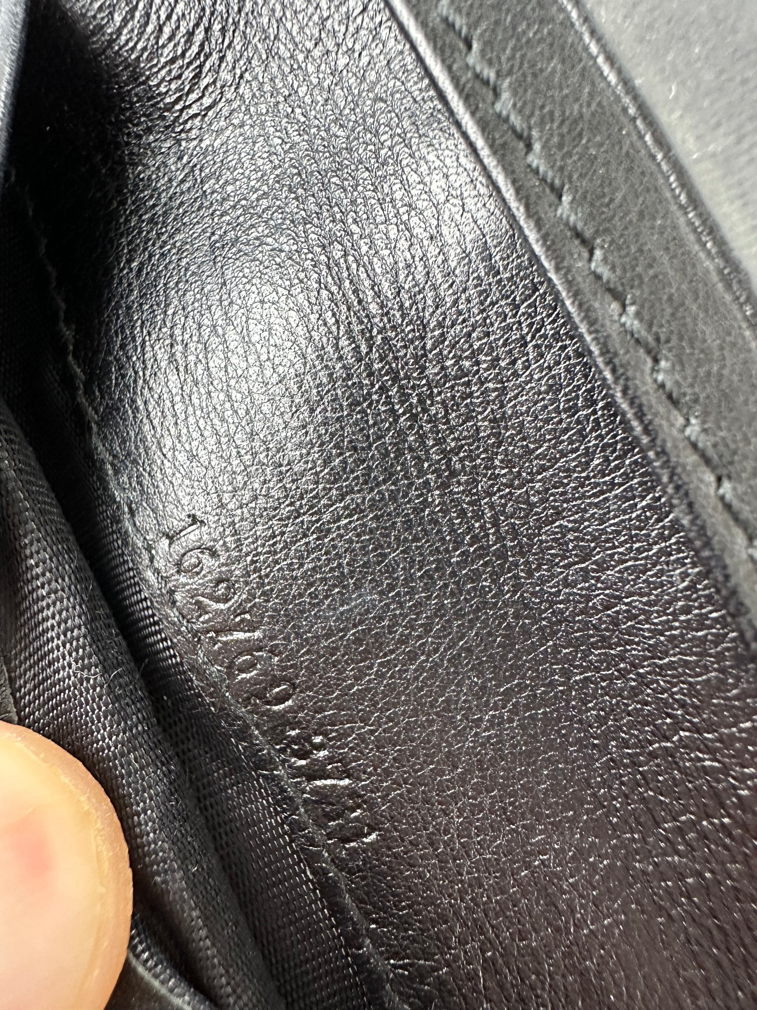 Gucci Vintage ssima Leather Bifold Card Wallet Black Size ONE SIZE - 4 Thumbnail
