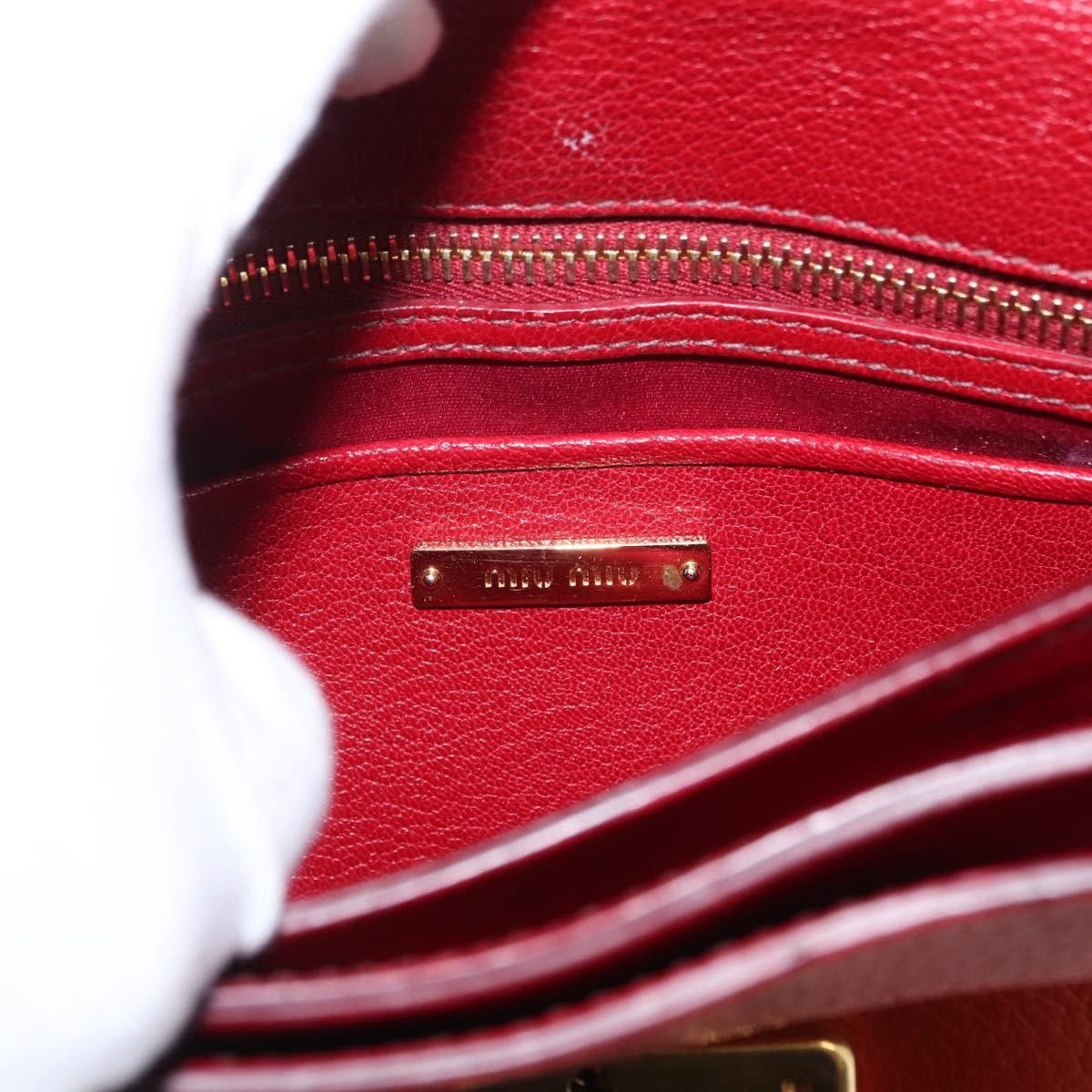 Miu Miu Miu Miu Madras Top Handle Leather Size ONE SIZE - 6 Thumbnail