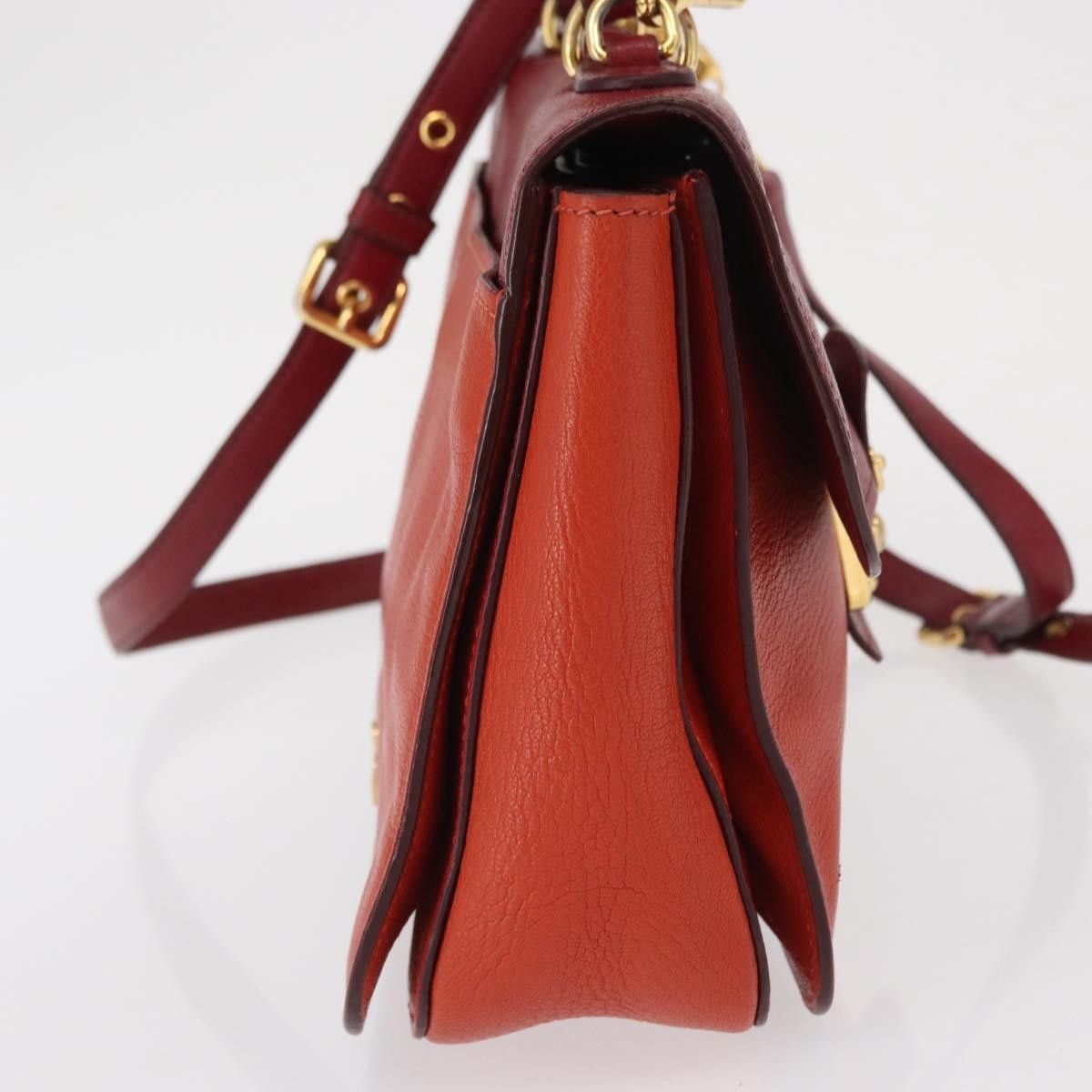Miu Miu Miu Miu Madras Top Handle Leather Size ONE SIZE - 4 Thumbnail